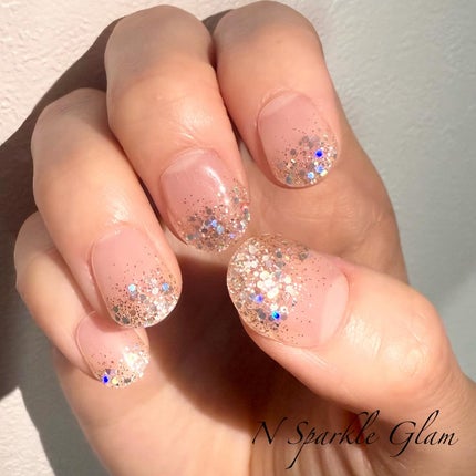 セミキュアジェルネイル(ハンド)/ohora/ネイルシールを使ったクチコミ(5枚目)