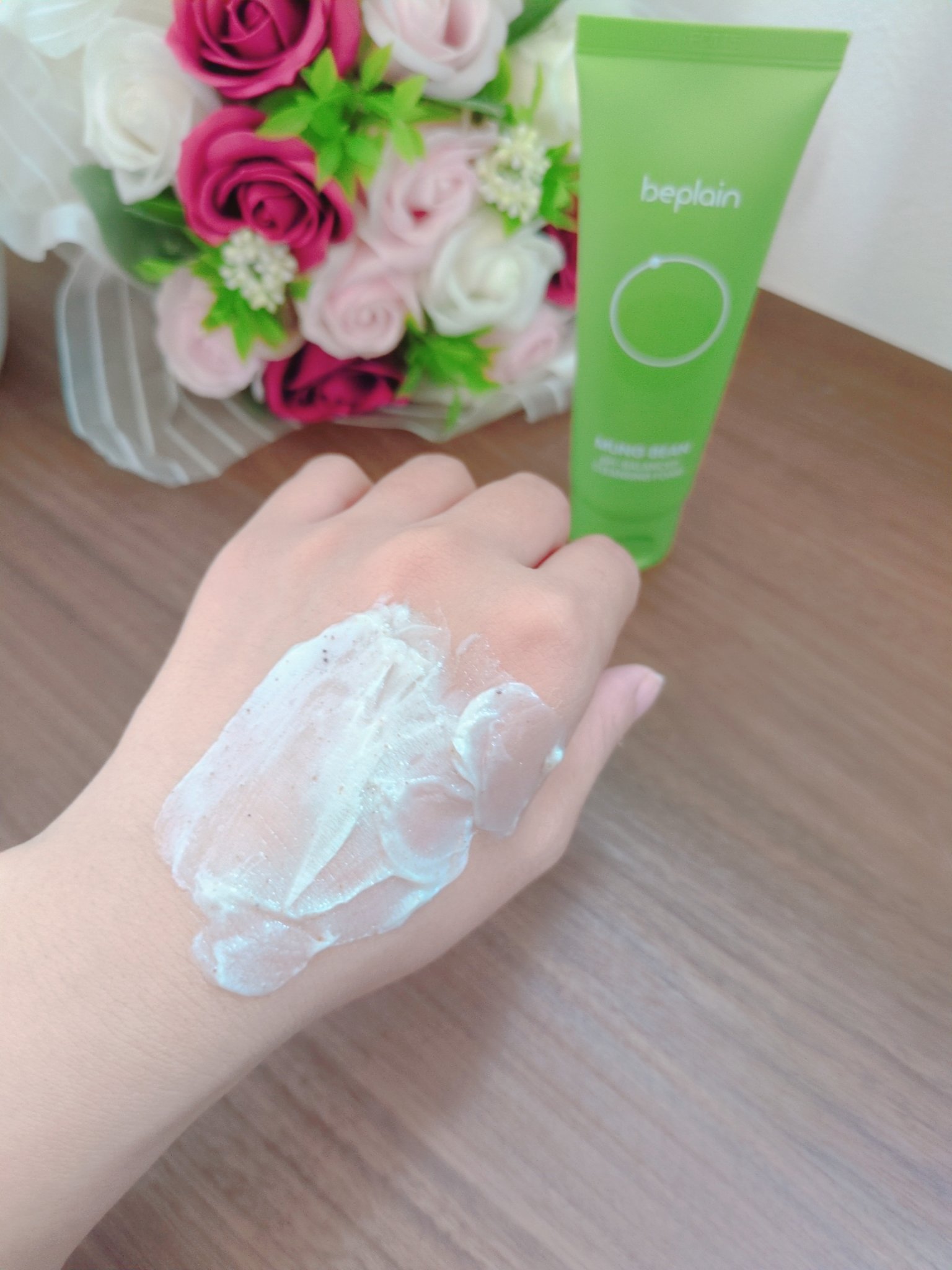 緑豆弱酸性洗顔フォーム/beplain/洗顔フォームを使ったクチコミ（3枚目）
