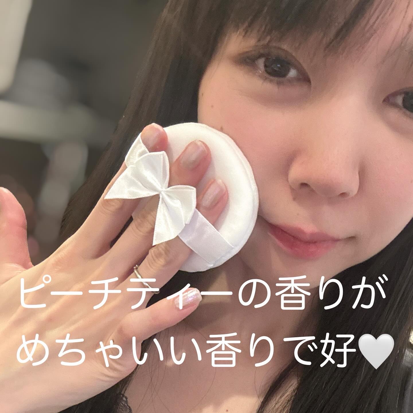 すっぴんパウダーC ピーチティの香り/クラブ/プレストパウダーを使ったクチコミ（3枚目）