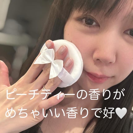 すっぴんパウダーC ピーチティの香り/クラブ/プレストパウダーを使ったクチコミ(3枚目)