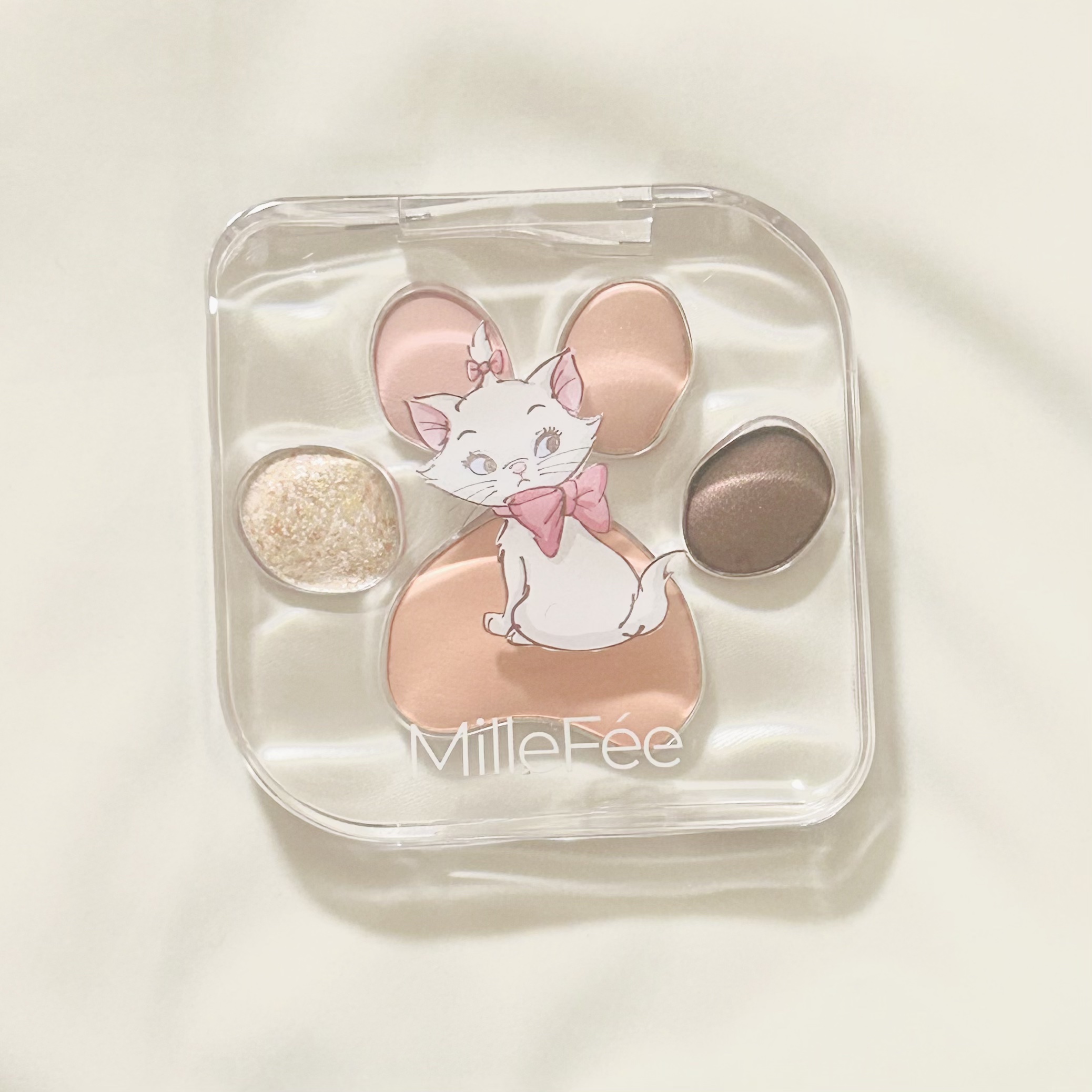 マイキティアイパレット M08 お姫様キャット / ディズニー マリー/MilleFée/アイシャドウパレットを使ったクチコミ（2枚目）