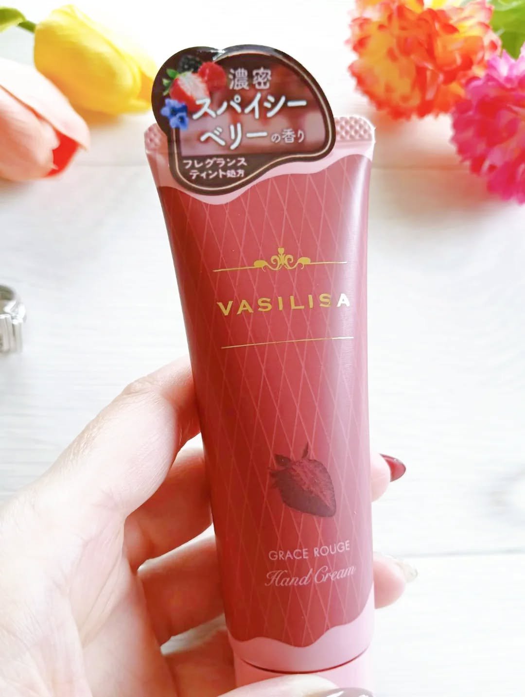 ヴァシリーサ グレイス ルージュ フレグランス ティント ハンドクリーム/ヴァシリーサ/ハンドクリームを使ったクチコミ（2枚目）