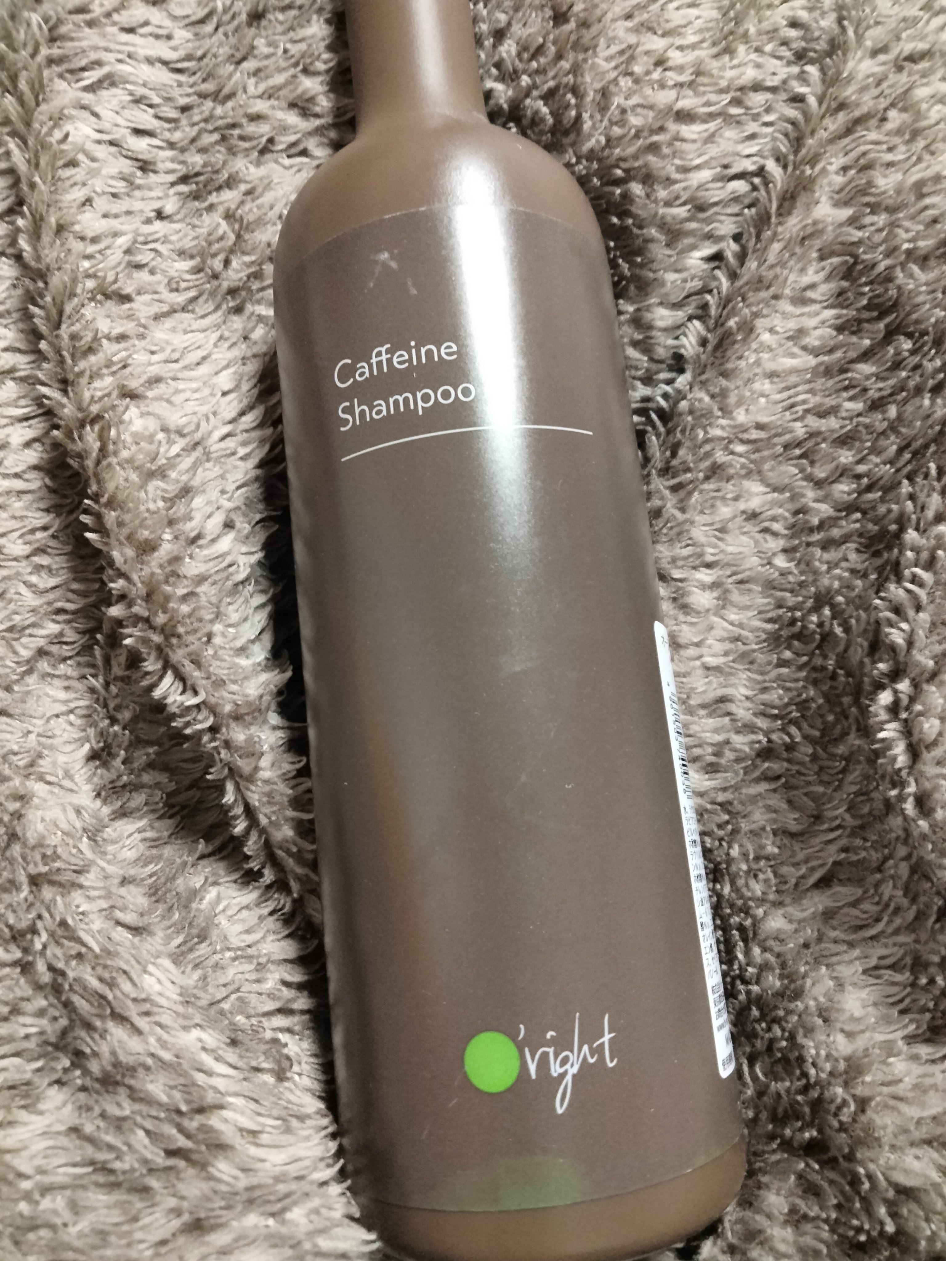 カフェインシャンプー/O'right/市販シャンプーを使ったクチコミ（1枚目）