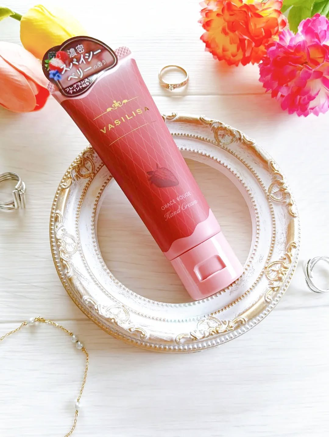 ヴァシリーサ グレイス ルージュ フレグランス ティント ハンドクリーム/ヴァシリーサ/ハンドクリームを使ったクチコミ（1枚目）