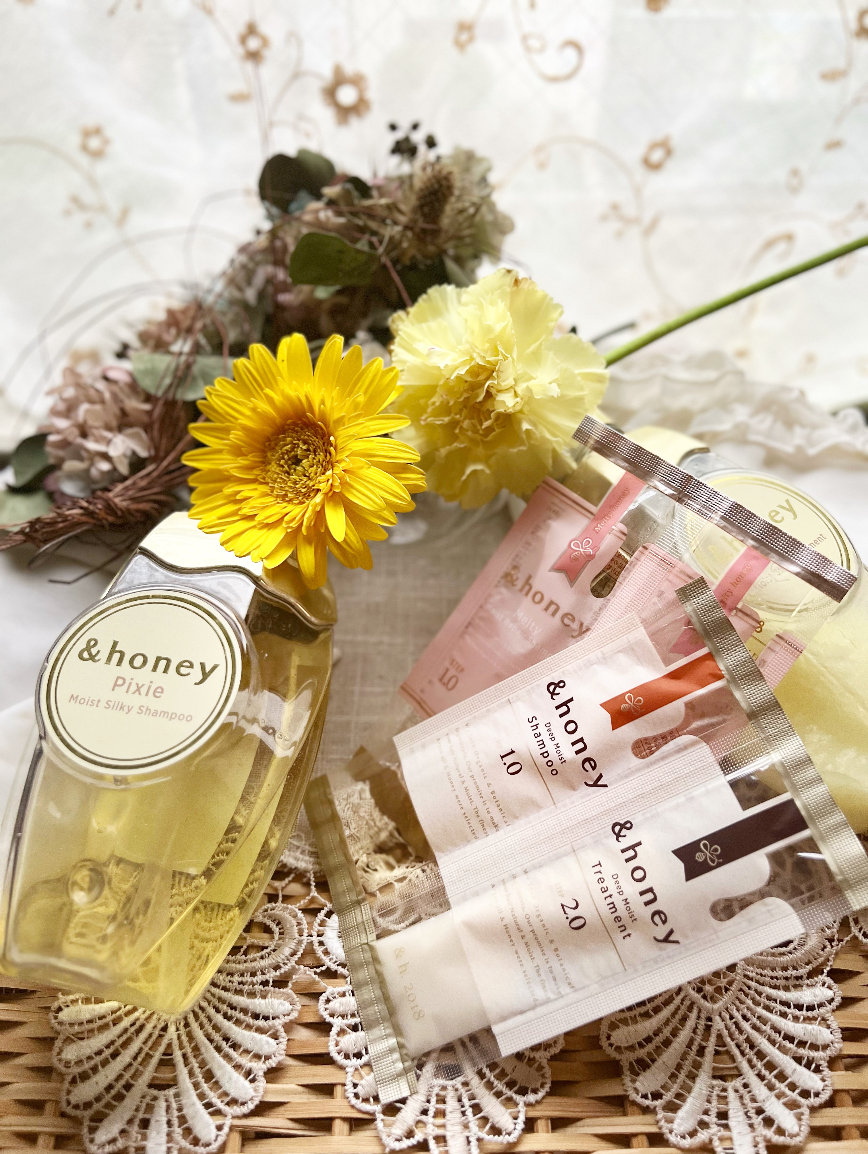 アンドハニー ピクシー モイストシルキー シャンプー1.0/ヘアトリートメント2.0/&amp;honey/市販シャンプーを使ったクチコミ（3枚目）