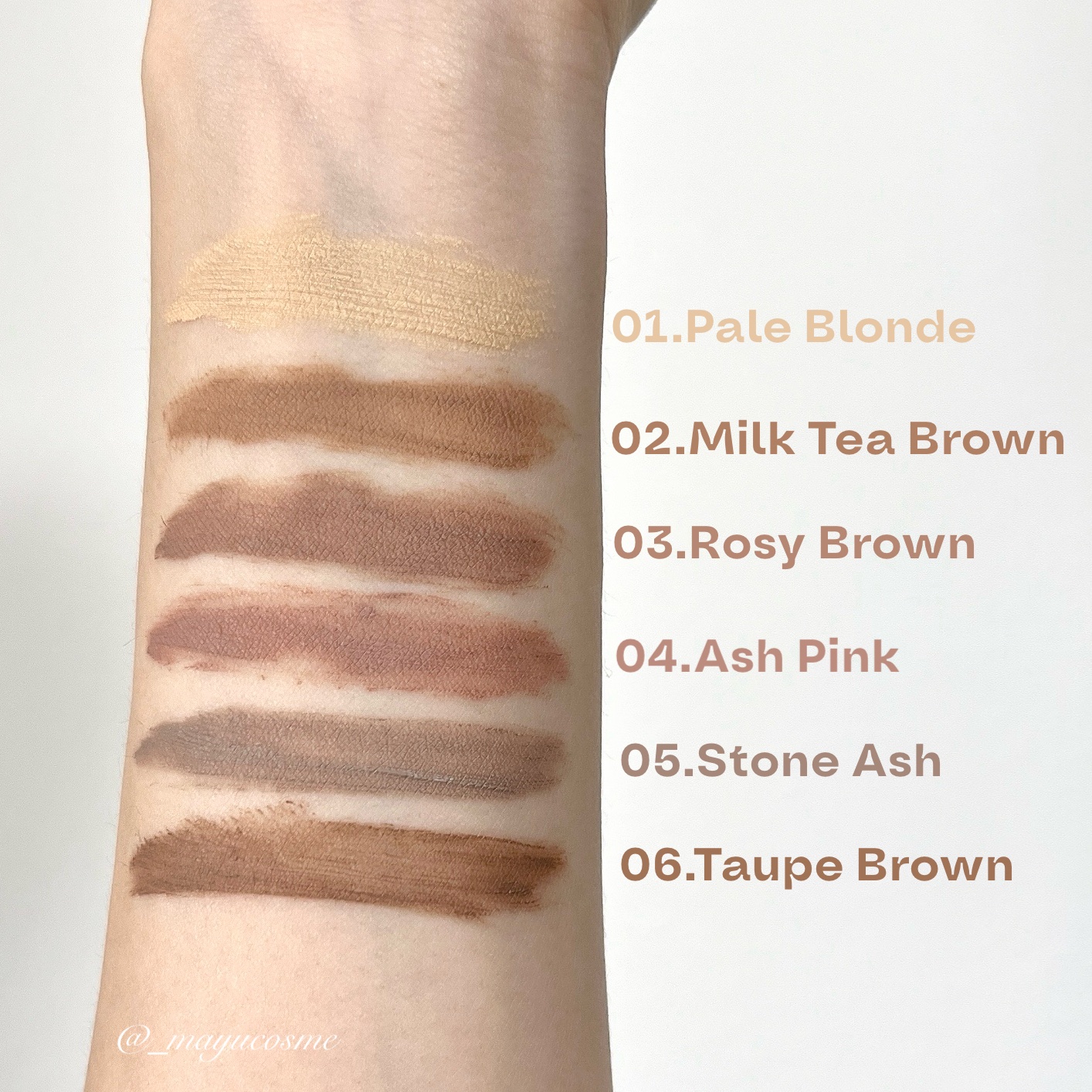 ドットオンムード フェイクアップ ブロウカラー/Heart Percent/眉マスカラを使ったクチコミ（2枚目）