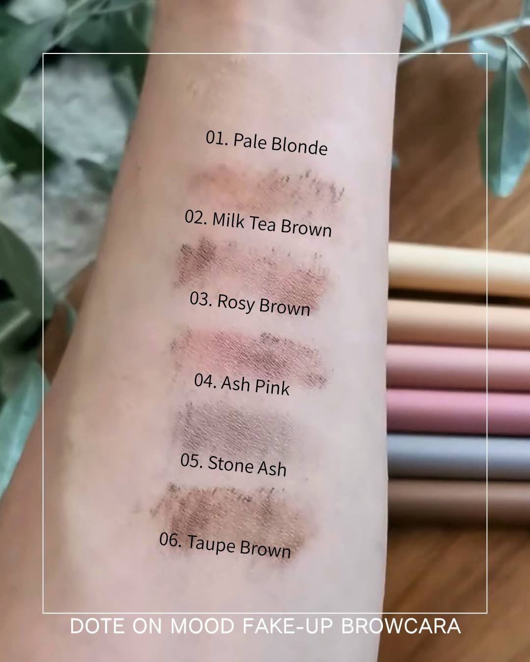 ドットオンムード フェイクアップ ブロウカラー/Heart Percent/眉マスカラを使ったクチコミ(2枚目)