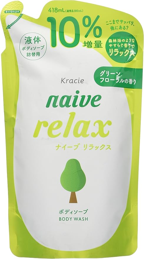 リラックス ボディソープ(テアニン配合) 詰替 10%増量 418mL