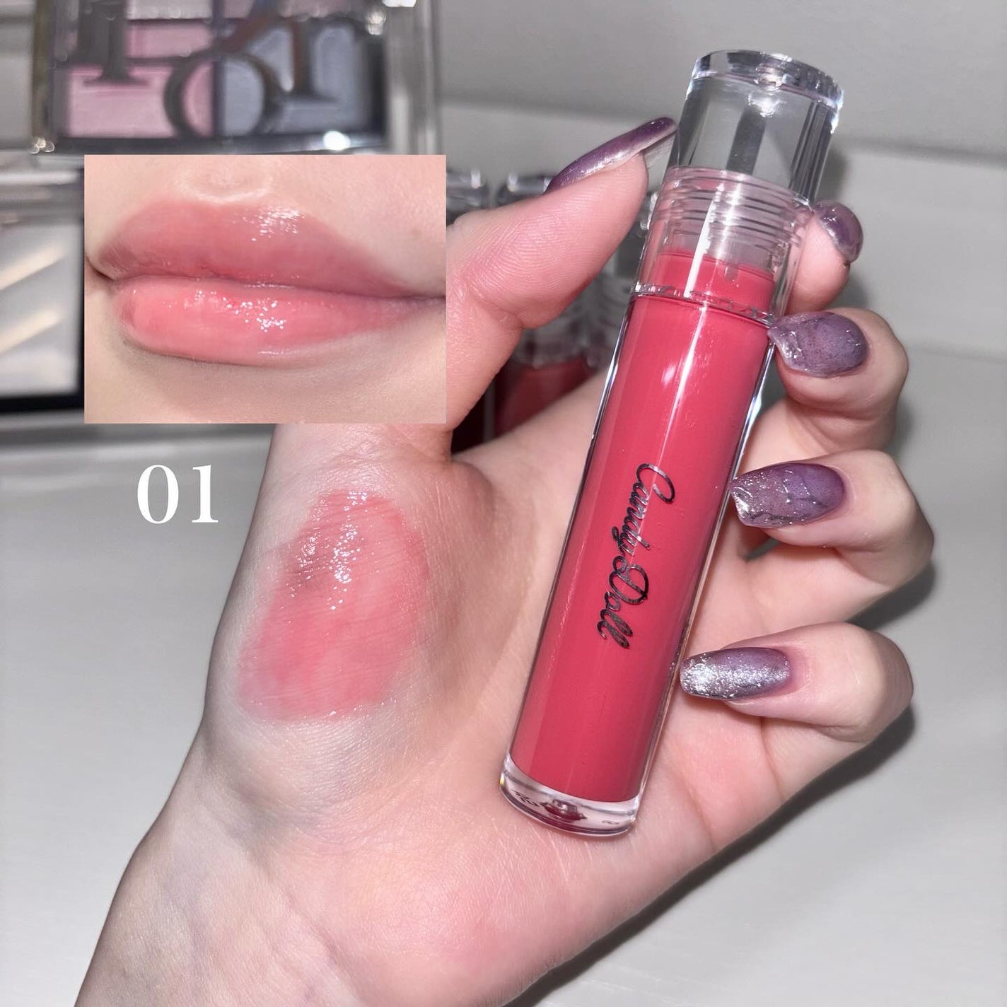 ボリューミングカラーグロス/CandyDoll/リップグロスを使ったクチコミ(4枚目)