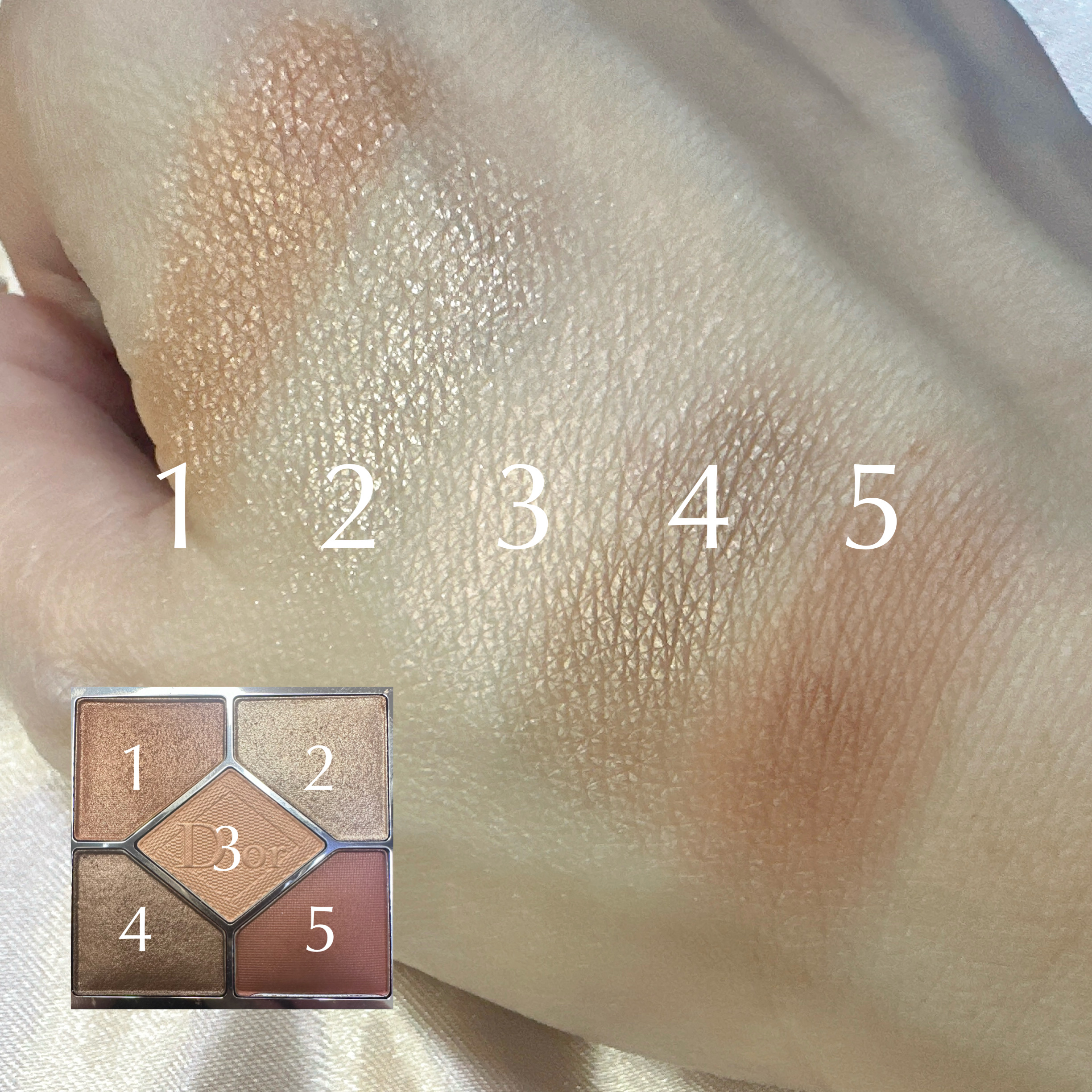 【旧】サンク クルール クチュール/Dior/アイシャドウパレットを使ったクチコミ（3枚目）