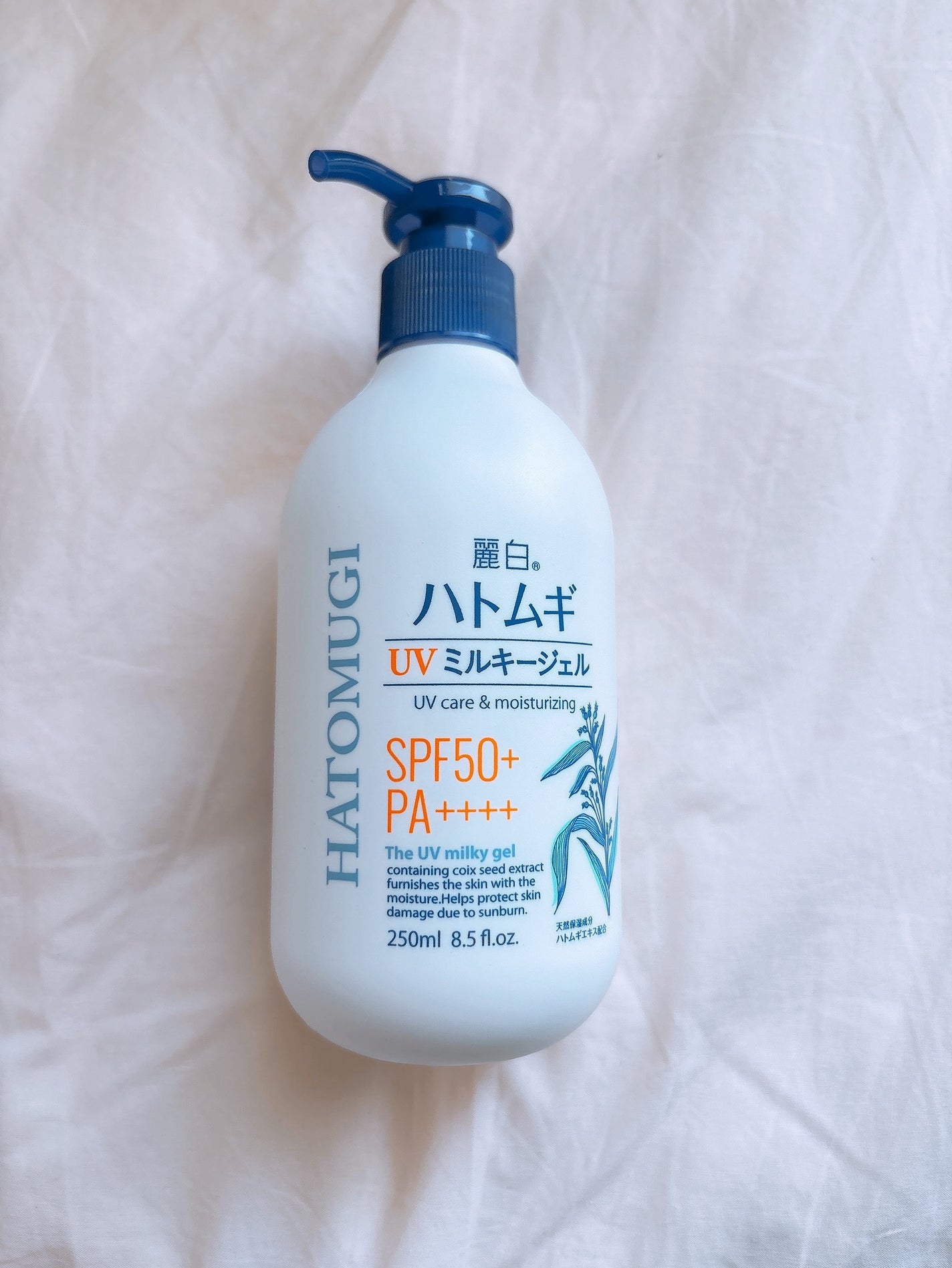 ハトムギ UVミルキージェル/麗白/日焼け止めミルクを使ったクチコミ(1枚目)