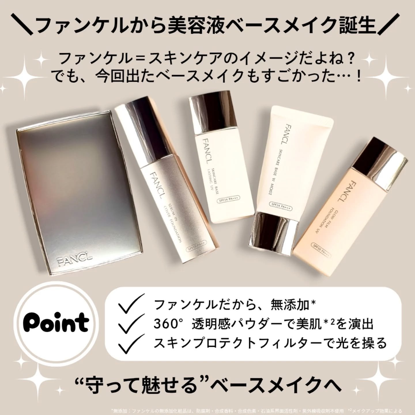 セラムイン カバーファンデーション 12 ライトベージュ/ファンケル/クリーム・エマルジョンファンデーションを使ったクチコミ（2枚目）