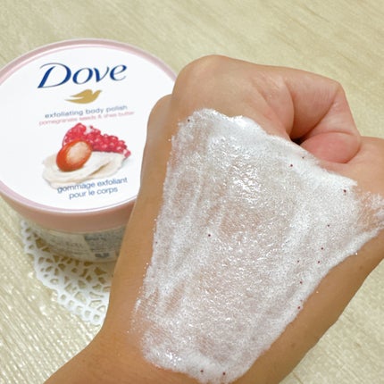 ダヴ ふわとろ クリーミースクラブ ザクロ&シアバター 225ml/ダヴ/ボディスクラブの画像