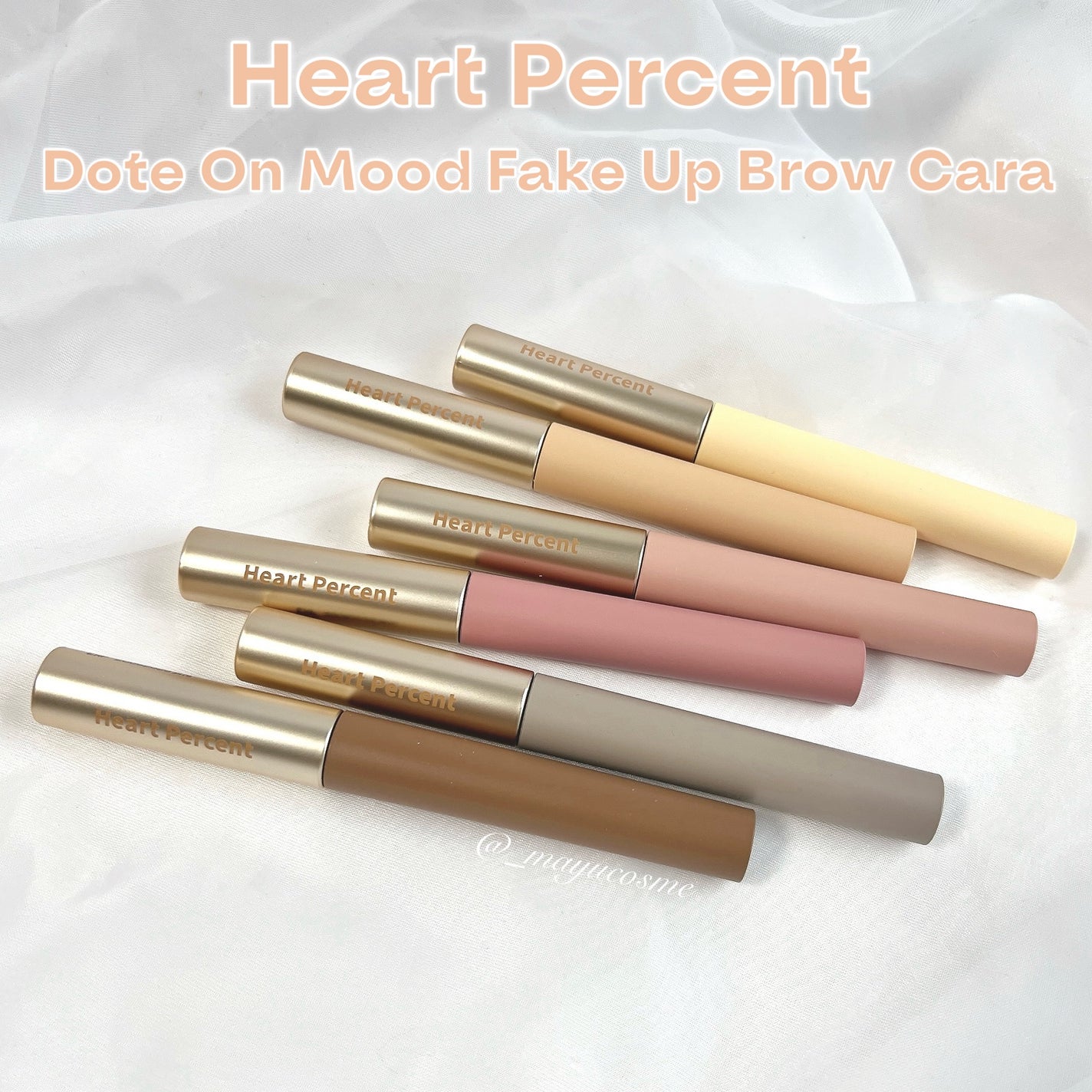 ドットオンムード フェイクアップ ブロウカラー/Heart Percent/眉マスカラを使ったクチコミ(1枚目)