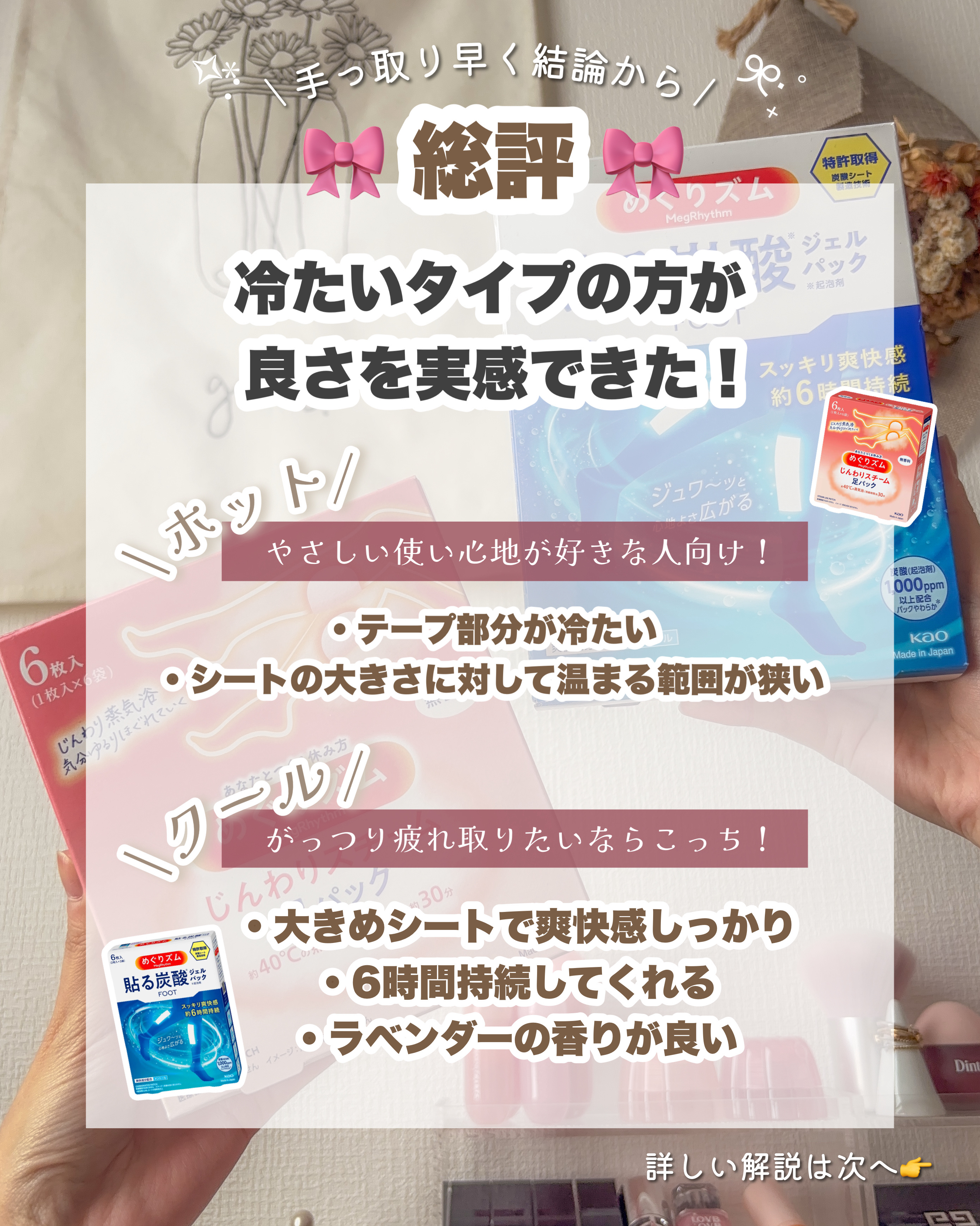 めぐりズム 貼る炭酸*1ジェルパック FOOT/めぐりズム/レッグ・フットケアを使ったクチコミ（2枚目）