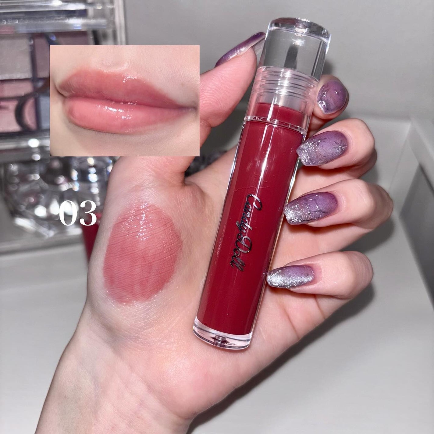 ボリューミングカラーグロス/CandyDoll/リップグロスを使ったクチコミ(6枚目)