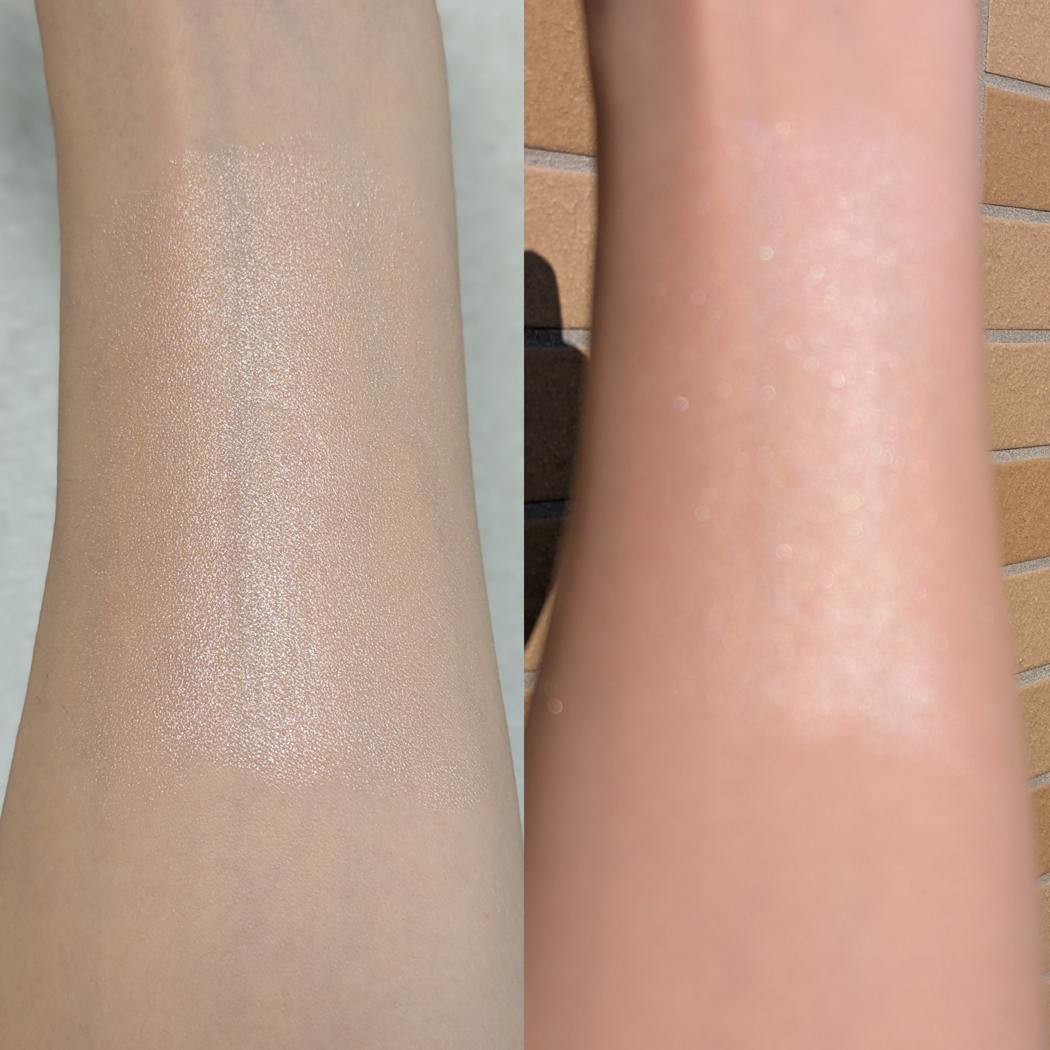 スキンフィニッシュ ライトストラック リキッド ハイライター/M・A・C/リキッドハイライトを使ったクチコミ（2枚目）