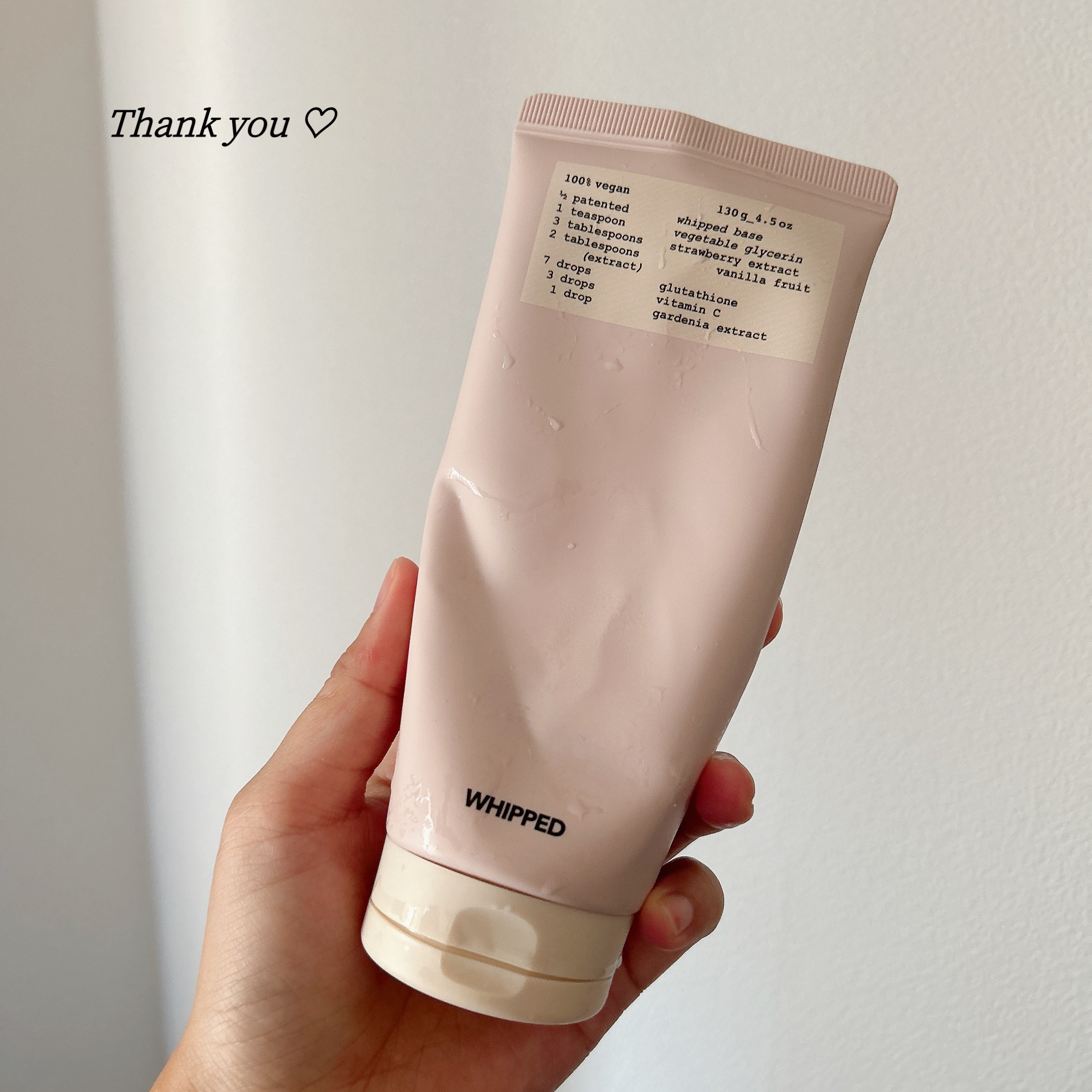 タルバヴィーガンパッククレンザーチューブ/WHIPPED/洗顔フォームを使ったクチコミ（1枚目）