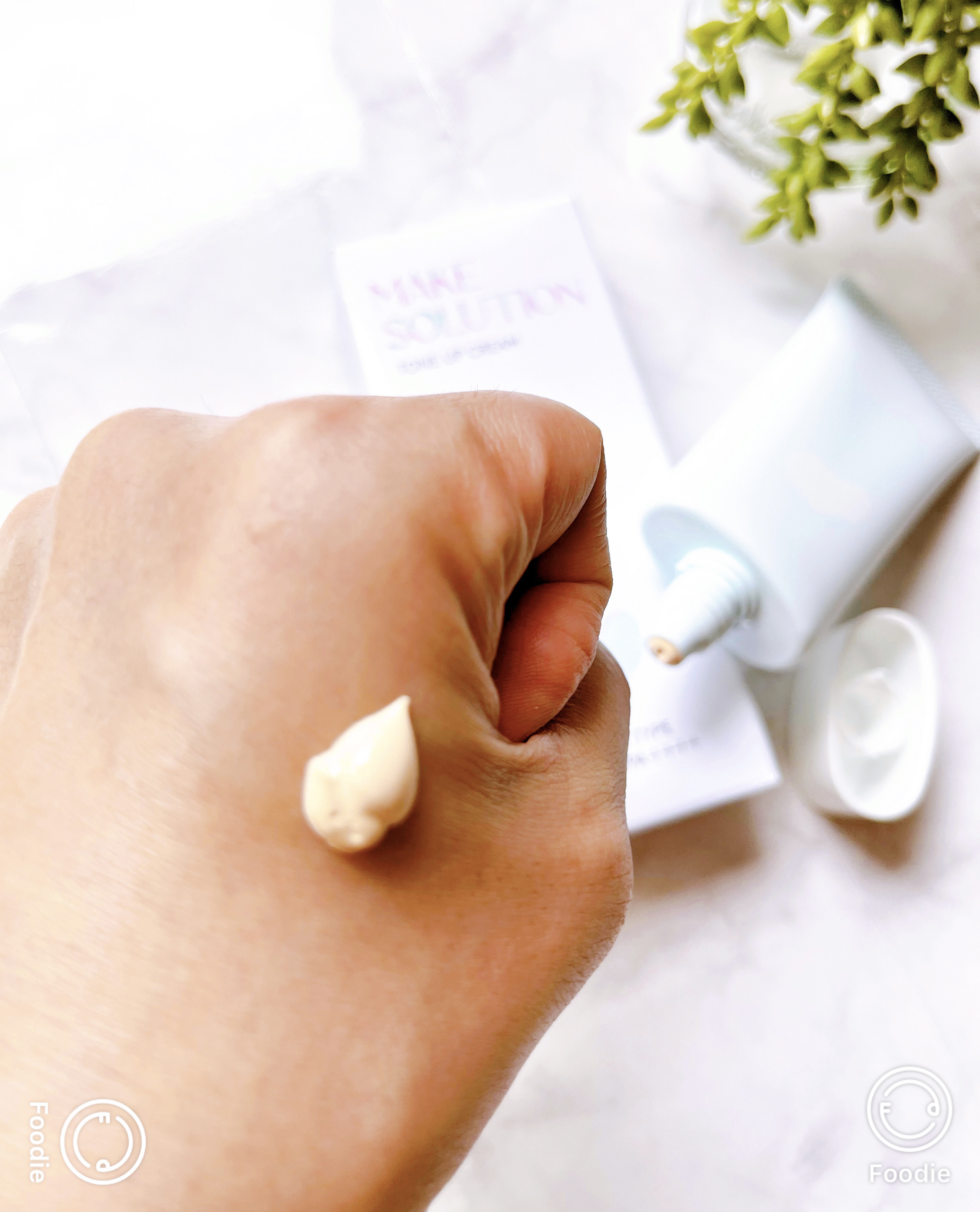 メークソリューション トーンアップクリーム グロウのクチコミ「メークソリューション 様から️
トーンアップクリーム️のグロウタイプ 🩵
をご提供頂きました⸜.....」（3枚目）