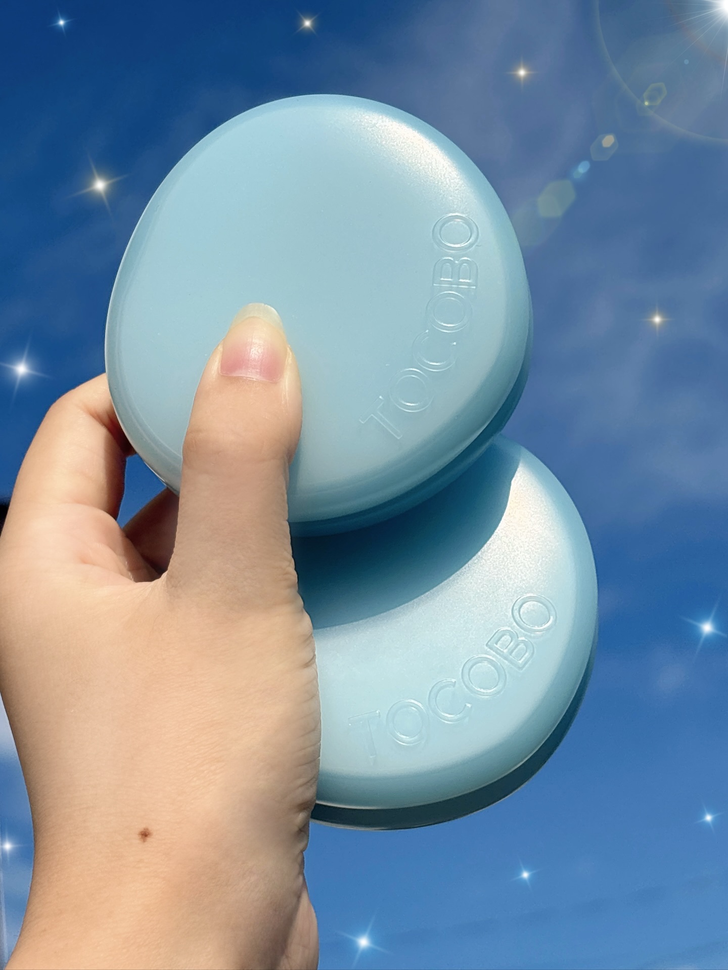 ブラーフィニッシュサンクッション/TOCOBO/日焼け止めパウダーを使ったクチコミ（3枚目）