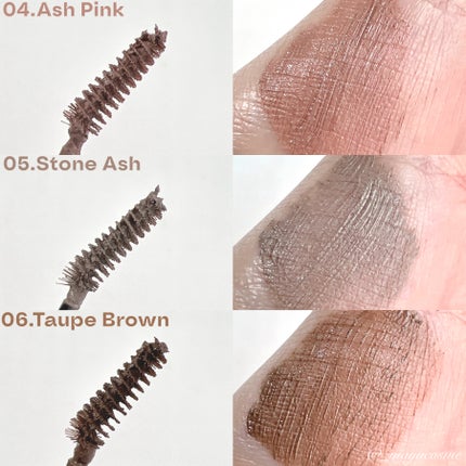 ドットオンムード フェイクアップ ブロウカラー/Heart Percent/眉マスカラを使ったクチコミ(4枚目)