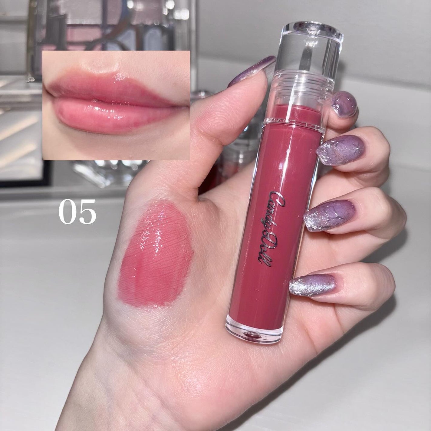 ボリューミングカラーグロス/CandyDoll/リップグロスを使ったクチコミ(8枚目)