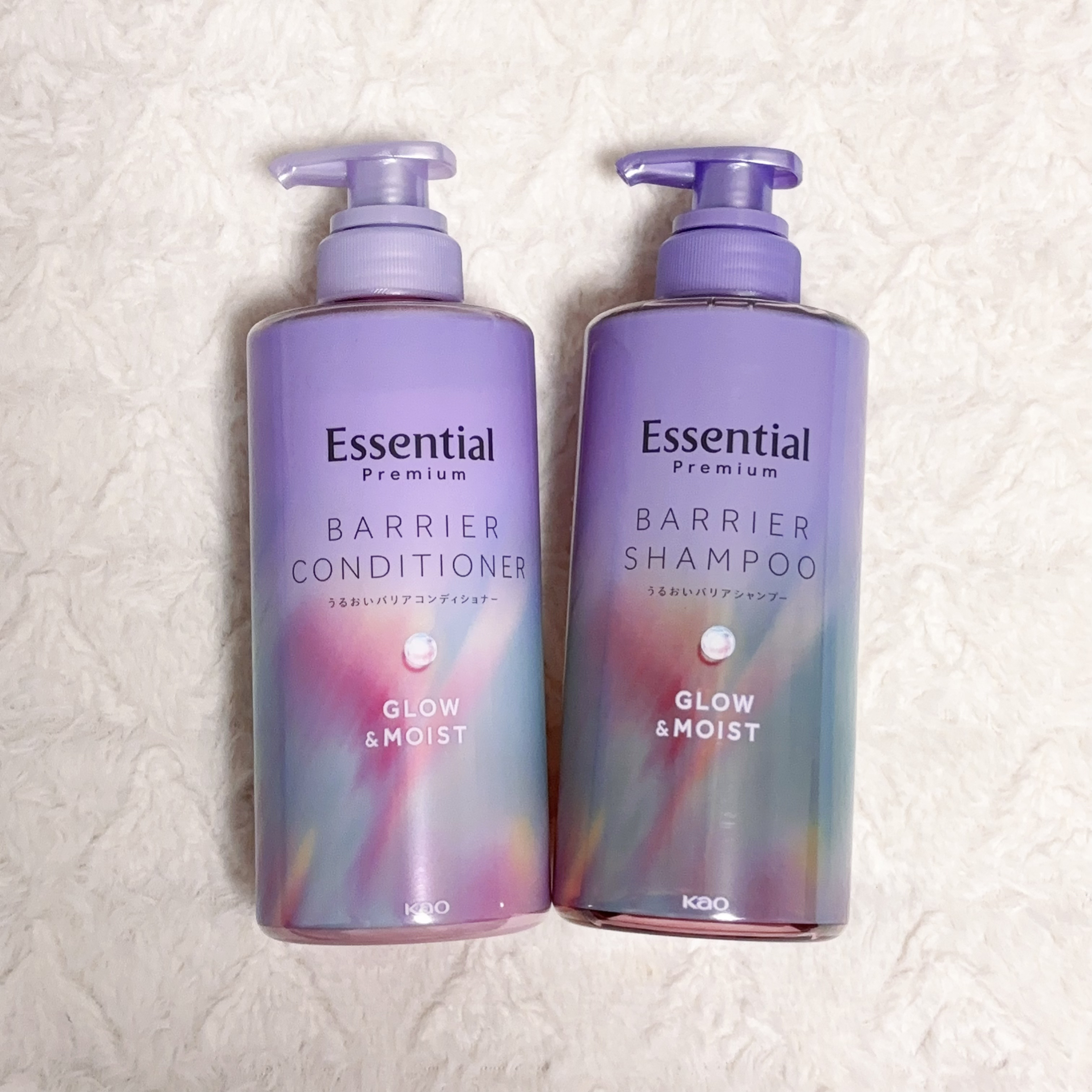 エッセンシャル プレミアム うるおいバリアシャンプー/コンディショナー グロウ＆モイスト/エッセンシャル/市販シャンプーを使ったクチコミ（1枚目）