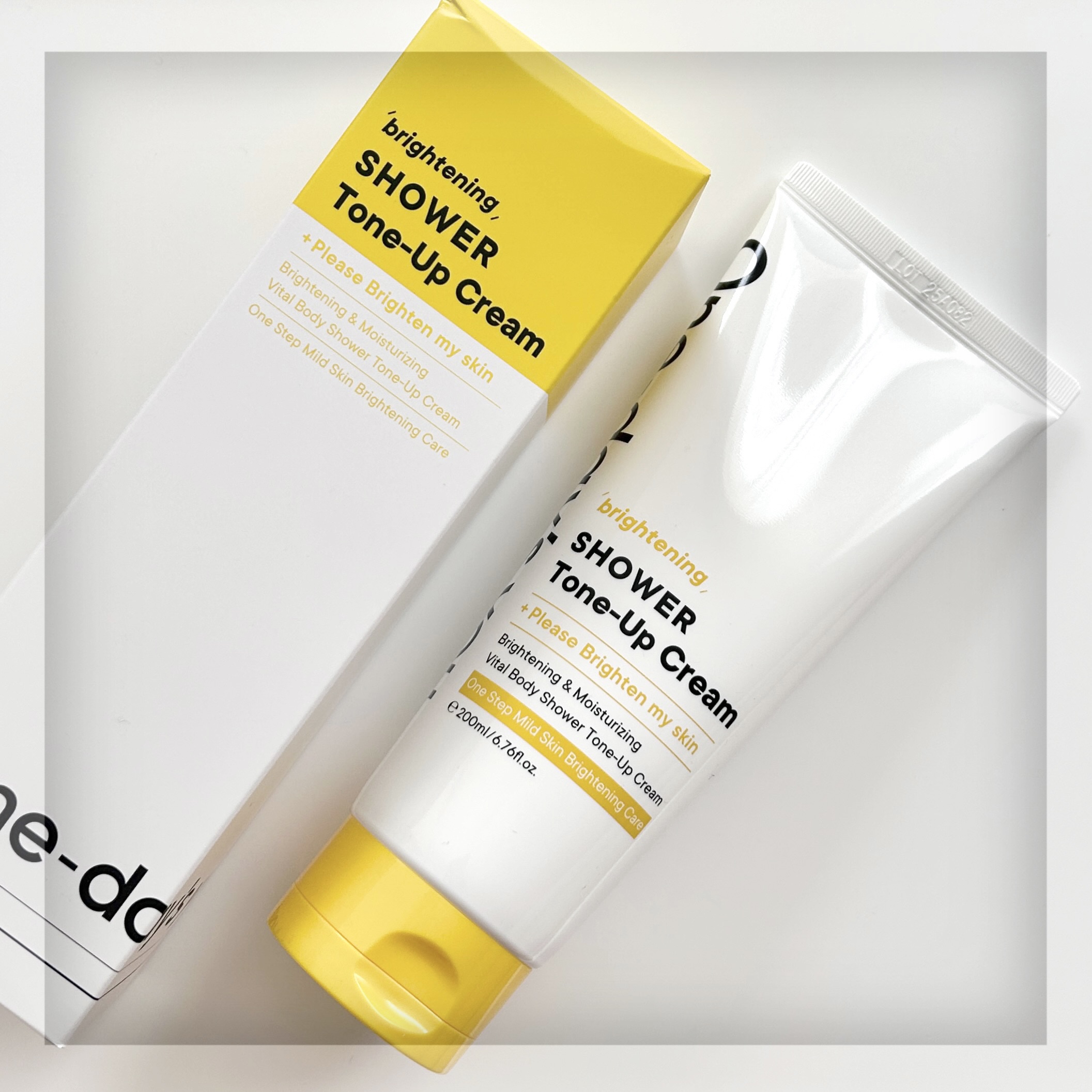 ブライトニングシャワートーンアップクリーム/One-day&#39;s you/ボディグッズを使ったクチコミ（1枚目）