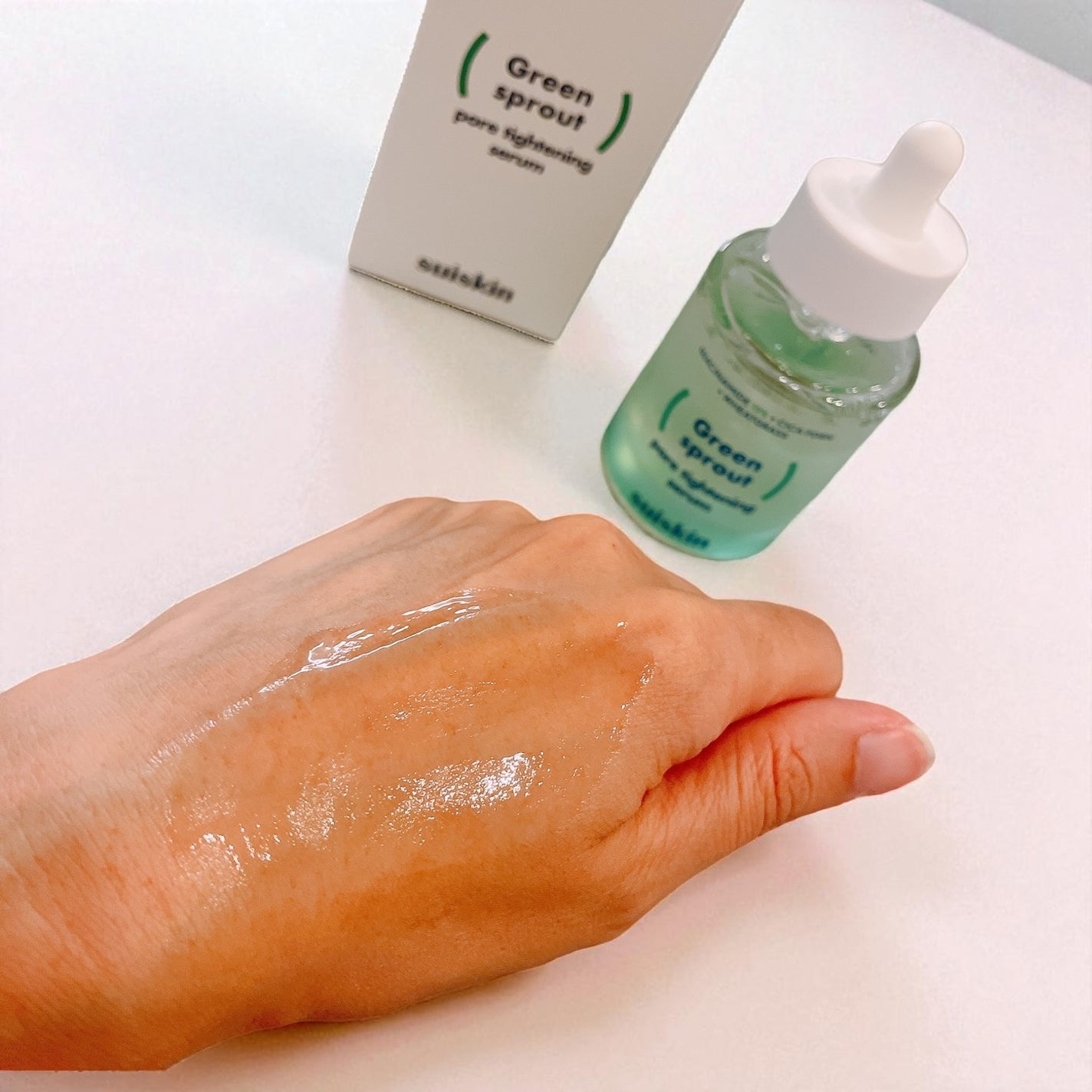 若芽ポアタイトニングセラム/suiskin/美容液を使ったクチコミ(4枚目)