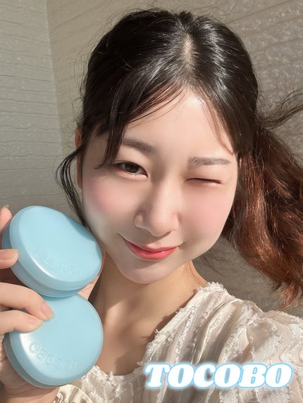 ブラーフィニッシュサンクッション/TOCOBO/日焼け止めパウダーを使ったクチコミ(5枚目)