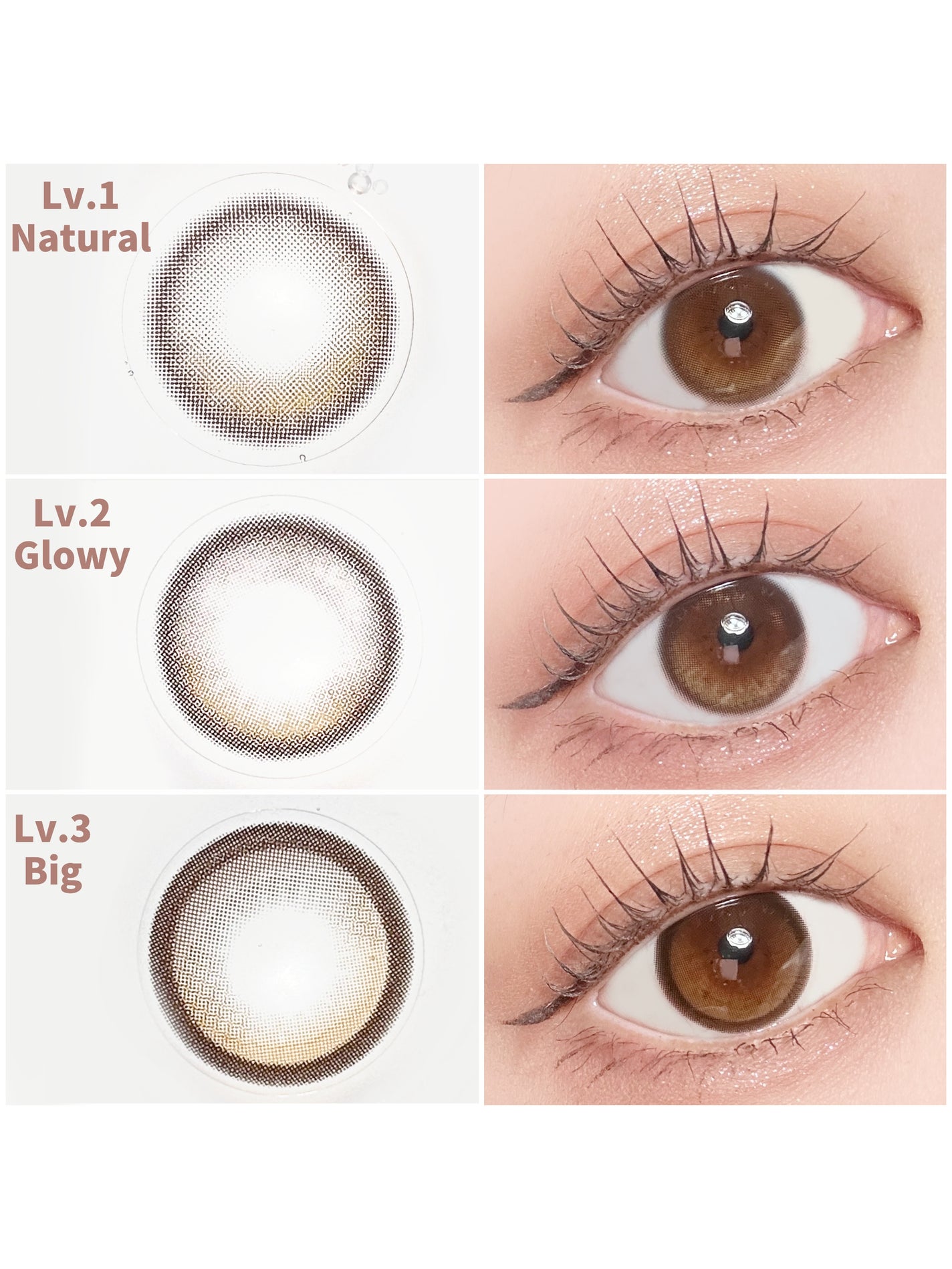 Glowy 1day/OLENS/ワンデー(1DAY)カラコンを使ったクチコミ(5枚目)