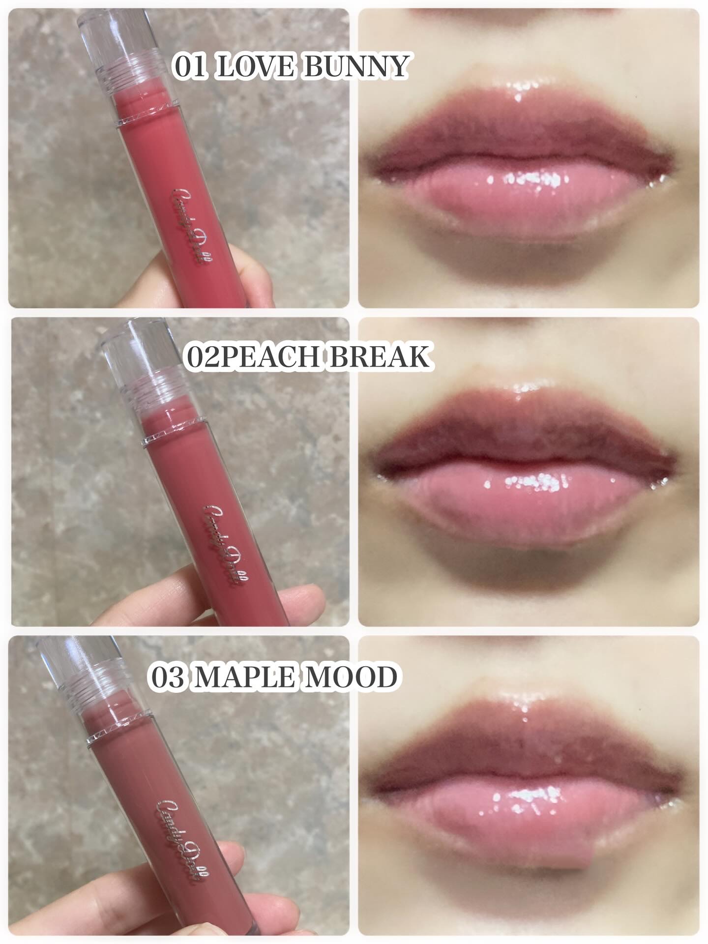 ボリューミングカラーグロス/CandyDoll/リップグロスを使ったクチコミ（3枚目）