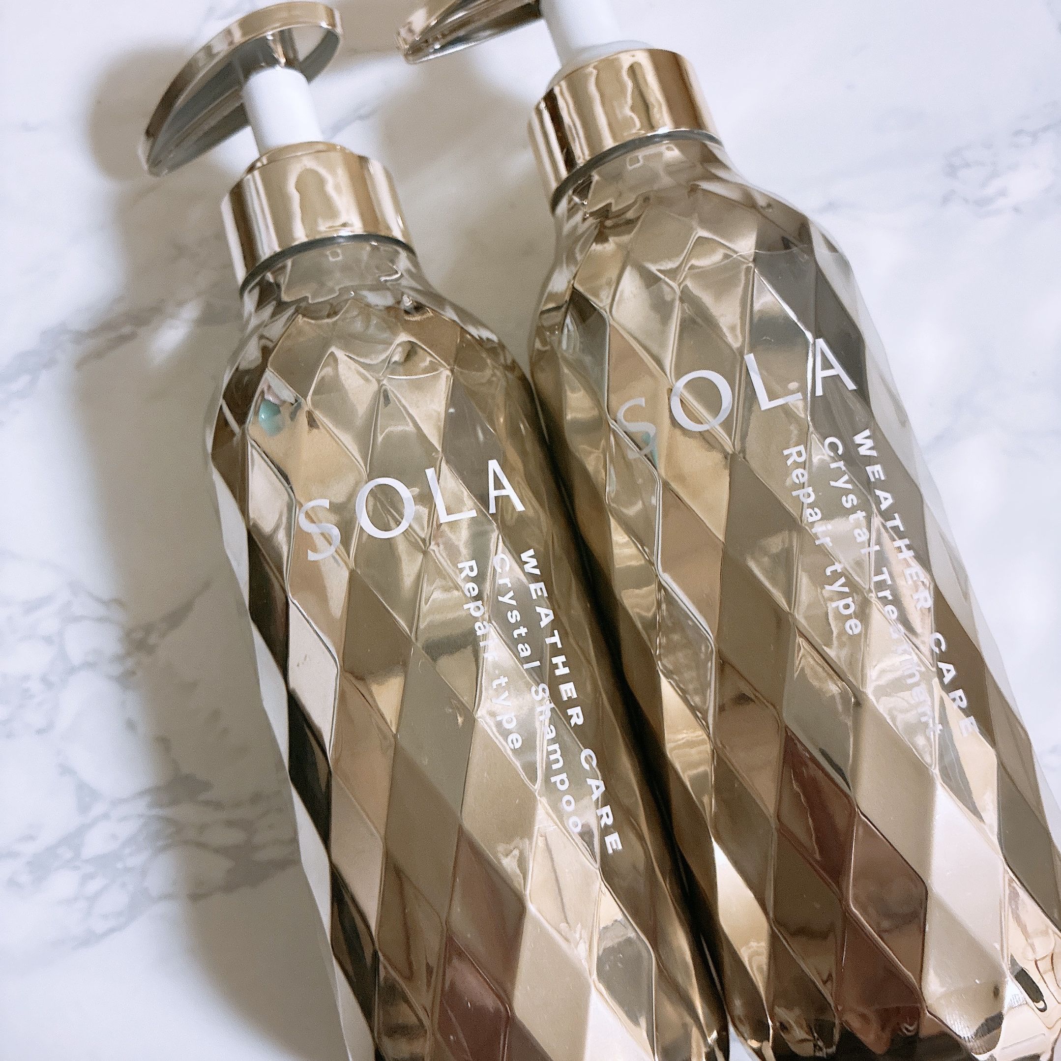 ソラ ウェザーケア クリスタル シャンプー/ヘアトリートメント リペアタイプ/SOLA WEATHER CARE/市販シャンプーを使ったクチコミ（1枚目）