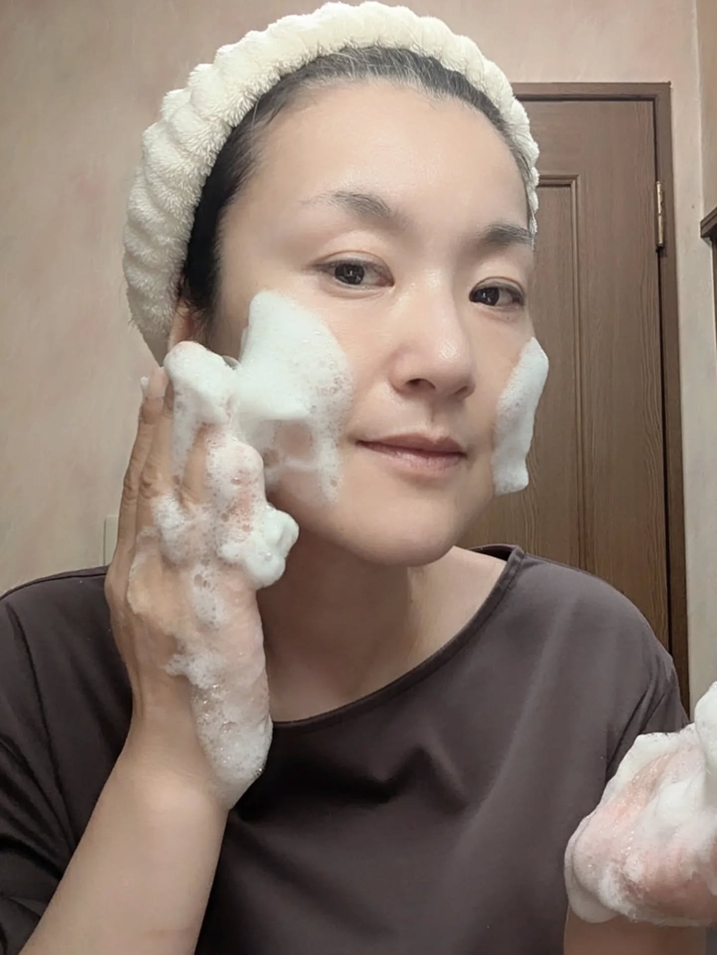 グリーンティー LHA ディープポアもちソープクレンザー /アレンシア/洗顔フォームを使ったクチコミ(9枚目)