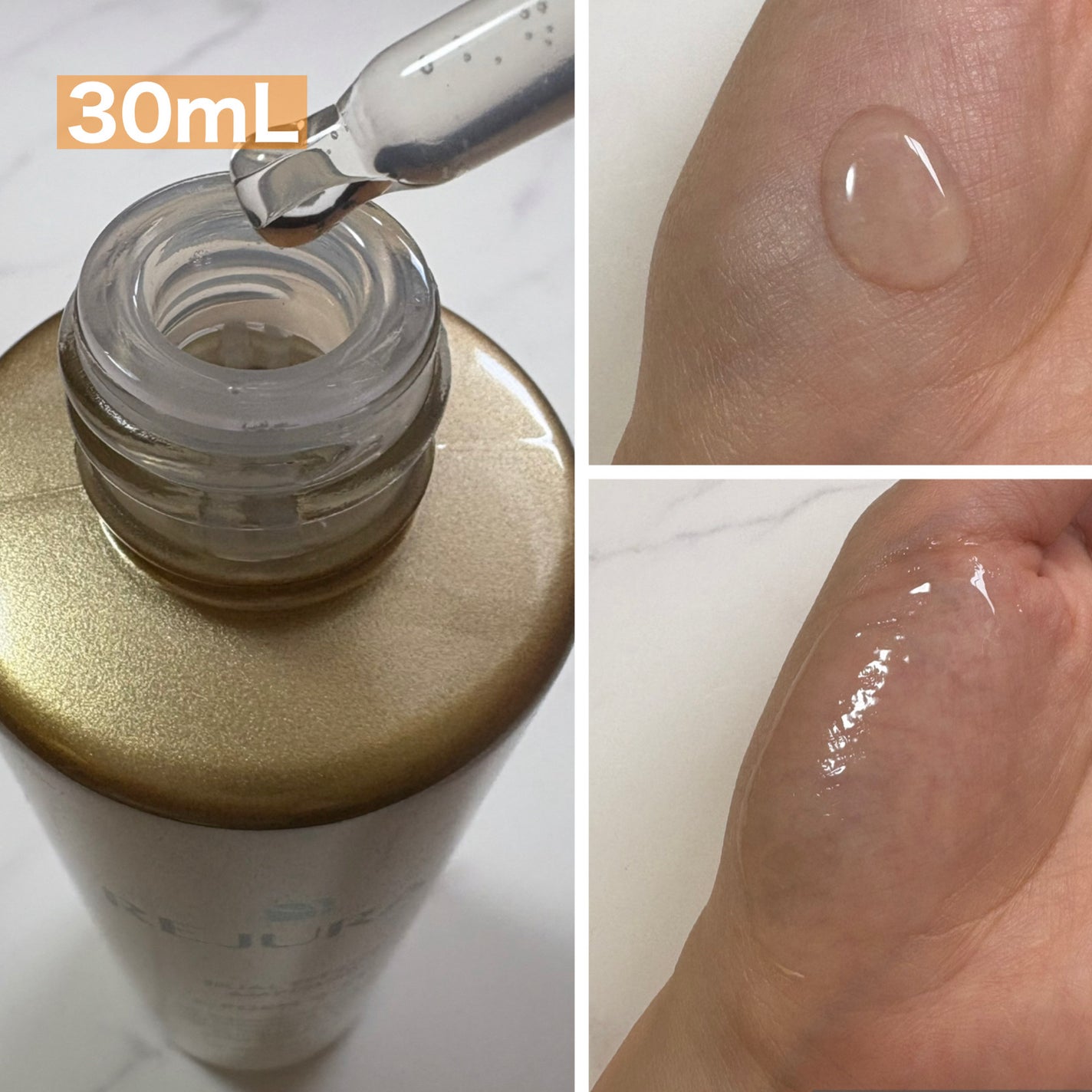 REJURAN ãã¥ã¢ã«ãšãã§ã¯ãã¢ã³ãã« 30ml/REJURAN COSMETICS/çŸå®¹æ¶²ã䜿ã£ãã¯ãã³ãïŒ2æç®ïŒ