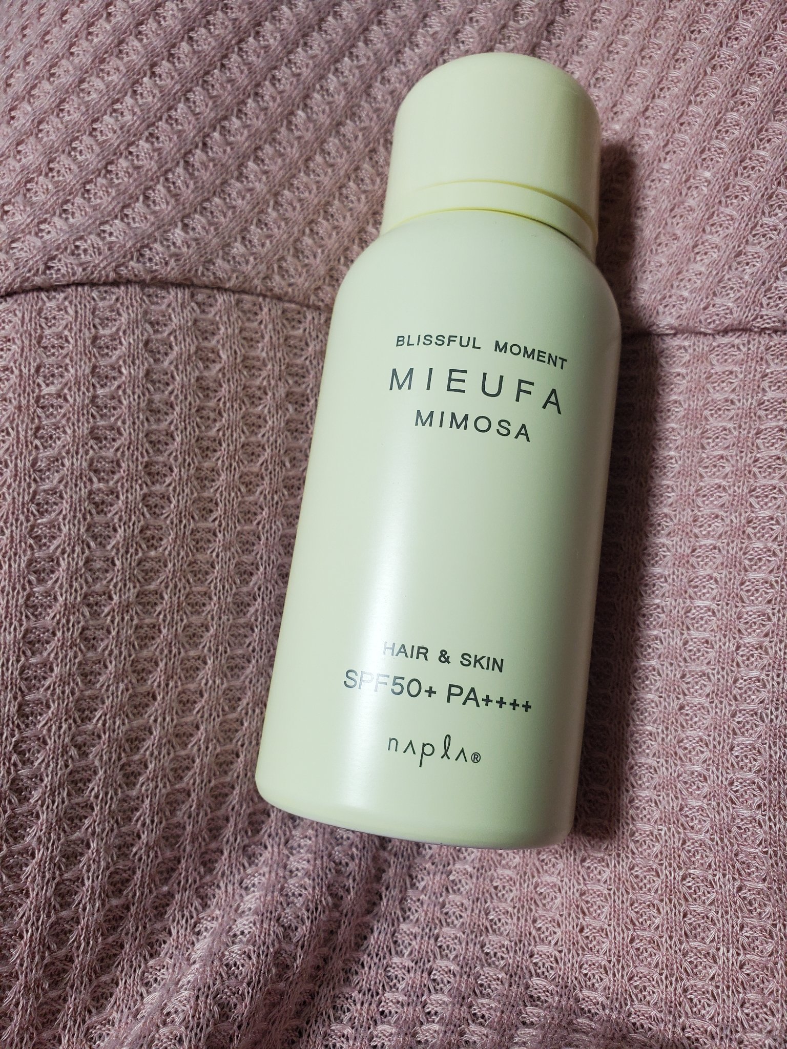 ミーファ フレグランスUVスプレー ミモザ/MIEUFA/日焼け止めミスト・スプレーを使ったクチコミ（1枚目）