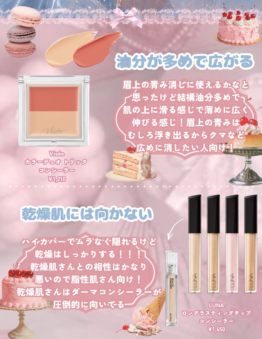 カラーデュオ トリック コンシーラー/Visée/パレットコンシーラーを使ったクチコミ（2枚目）