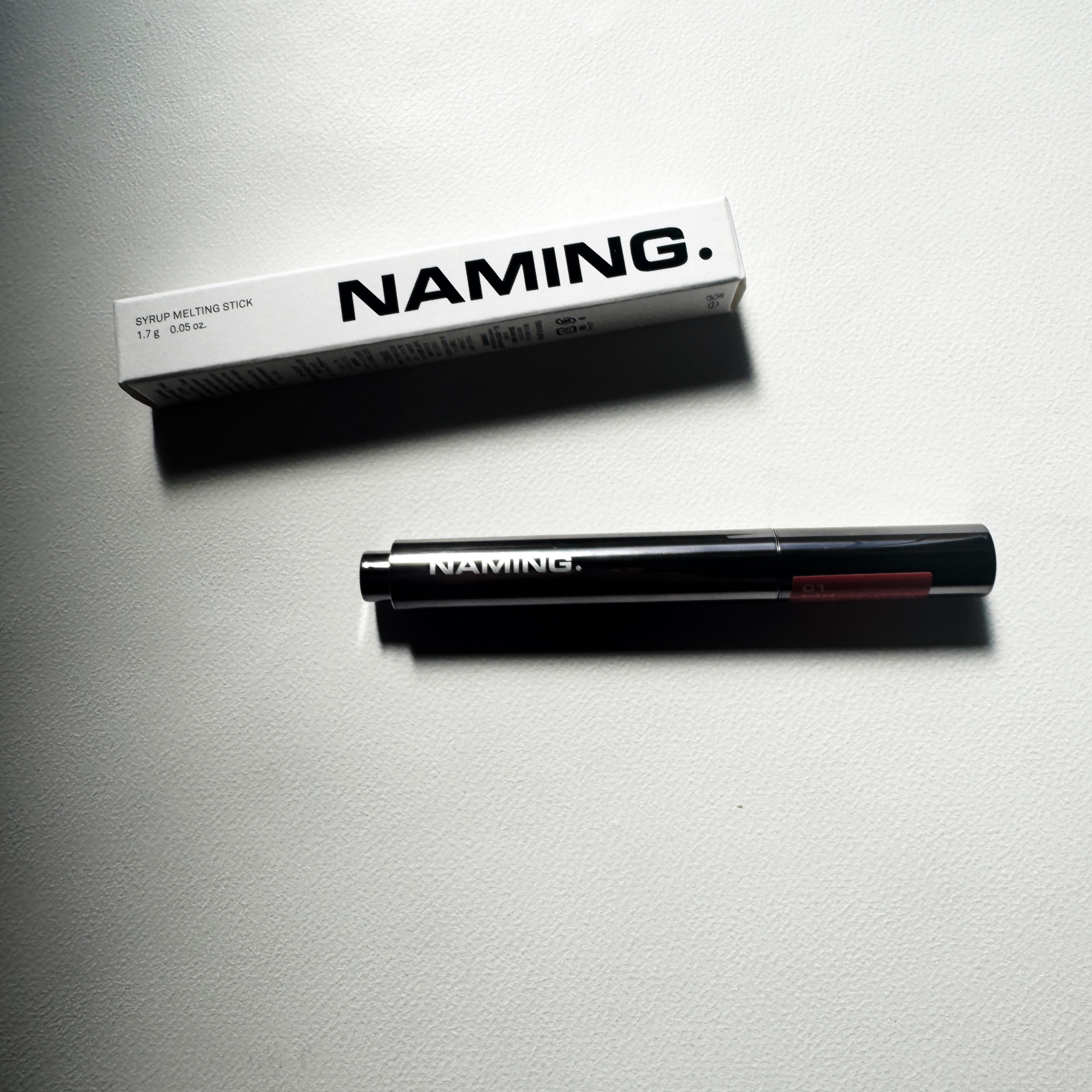 シロップメルティング スティック 01/NAMING./口紅を使ったクチコミ（1枚目）