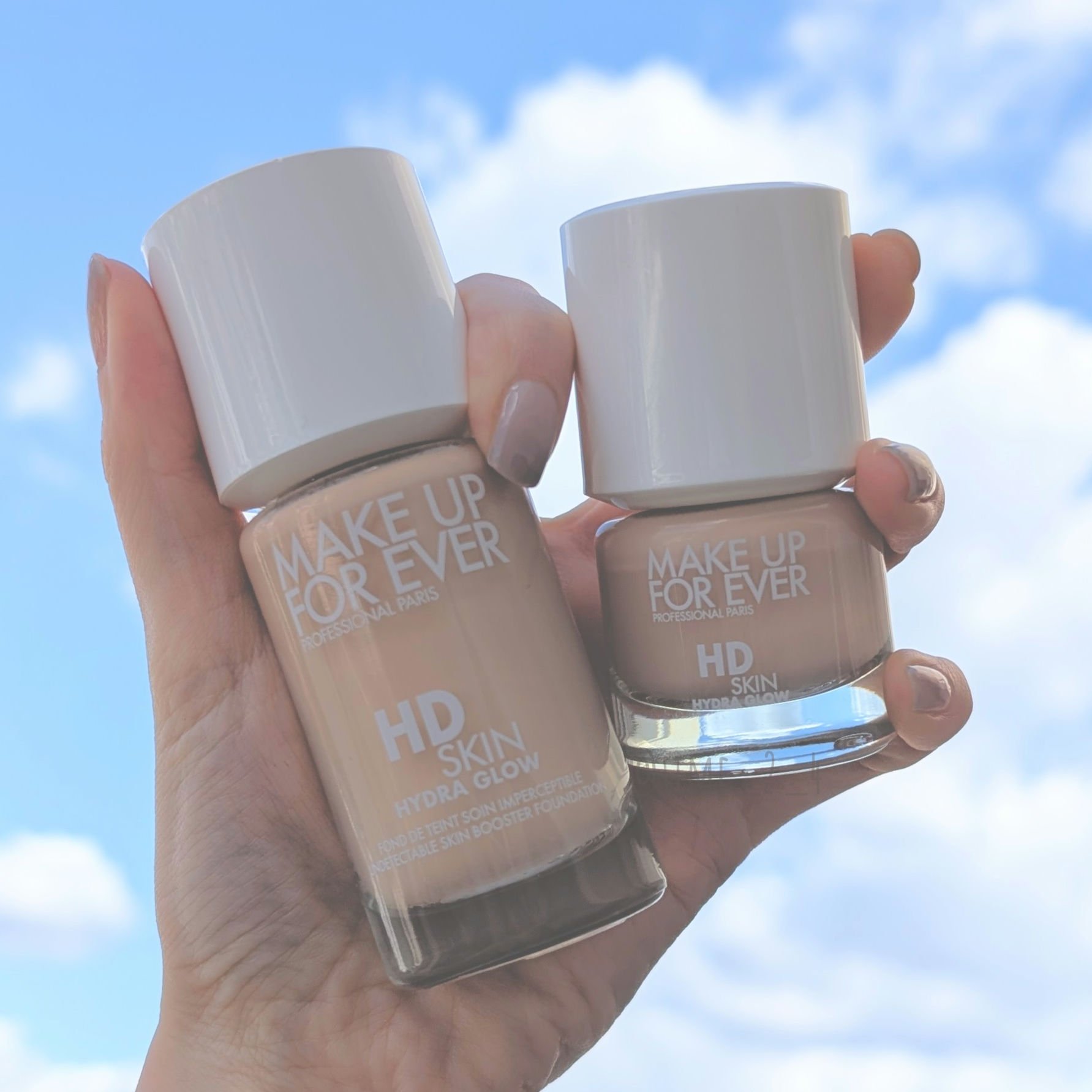 HDスキン ハイドラ グロウ ファンデーション 1R02 クール アラバスター/MAKE UP FOR EVER/リキッドファンデーションを使ったクチコミ（1枚目）