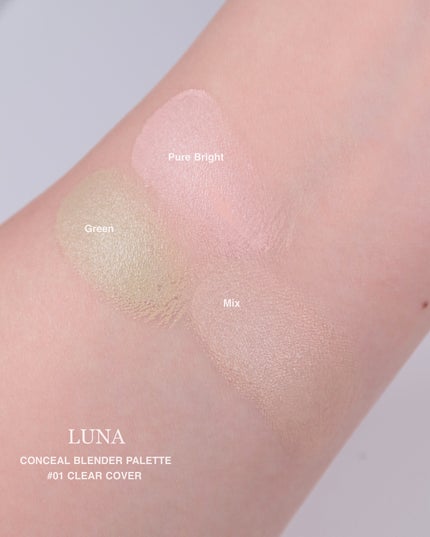 コンシールブレンダーパレット 01 クリアカバー/LUNA/パレットコンシーラーの画像