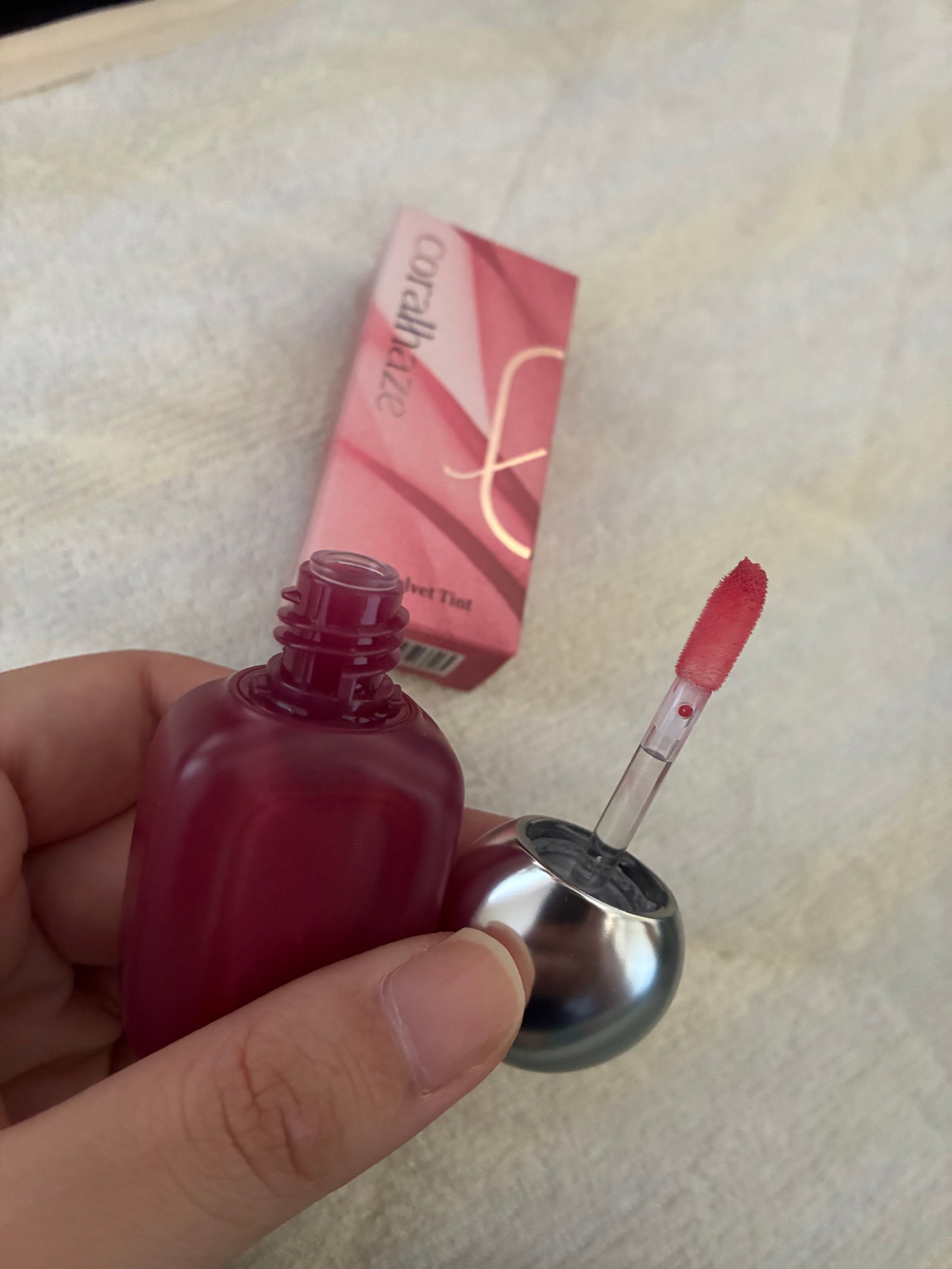 ベア ベルベット ティント/Coralhaze/リップティントを使ったクチコミ(2枚目)