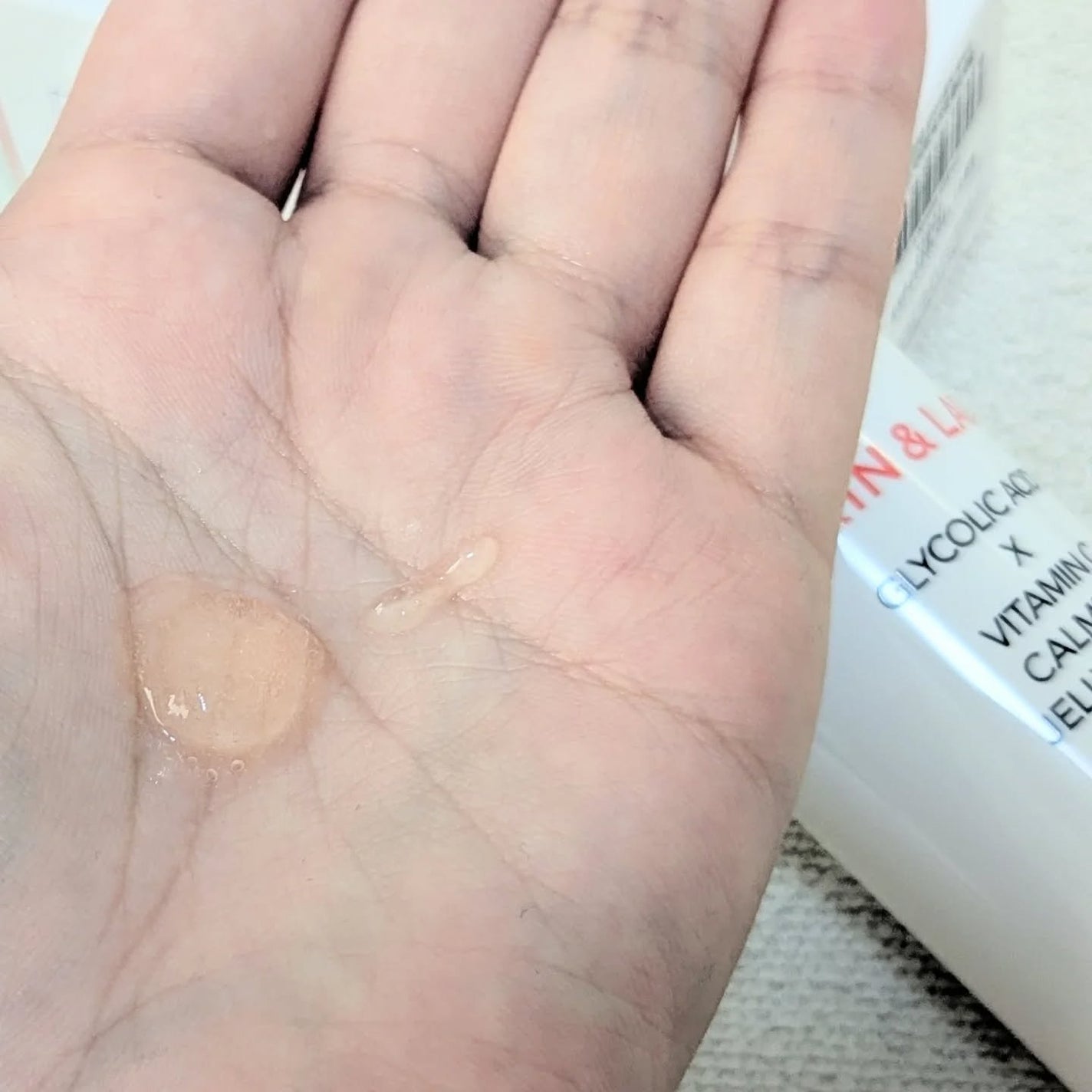 グリコール酸×ビタミンC カーミングゼリーセラム/SKIN&LAB/美容液を使ったクチコミ(7枚目)