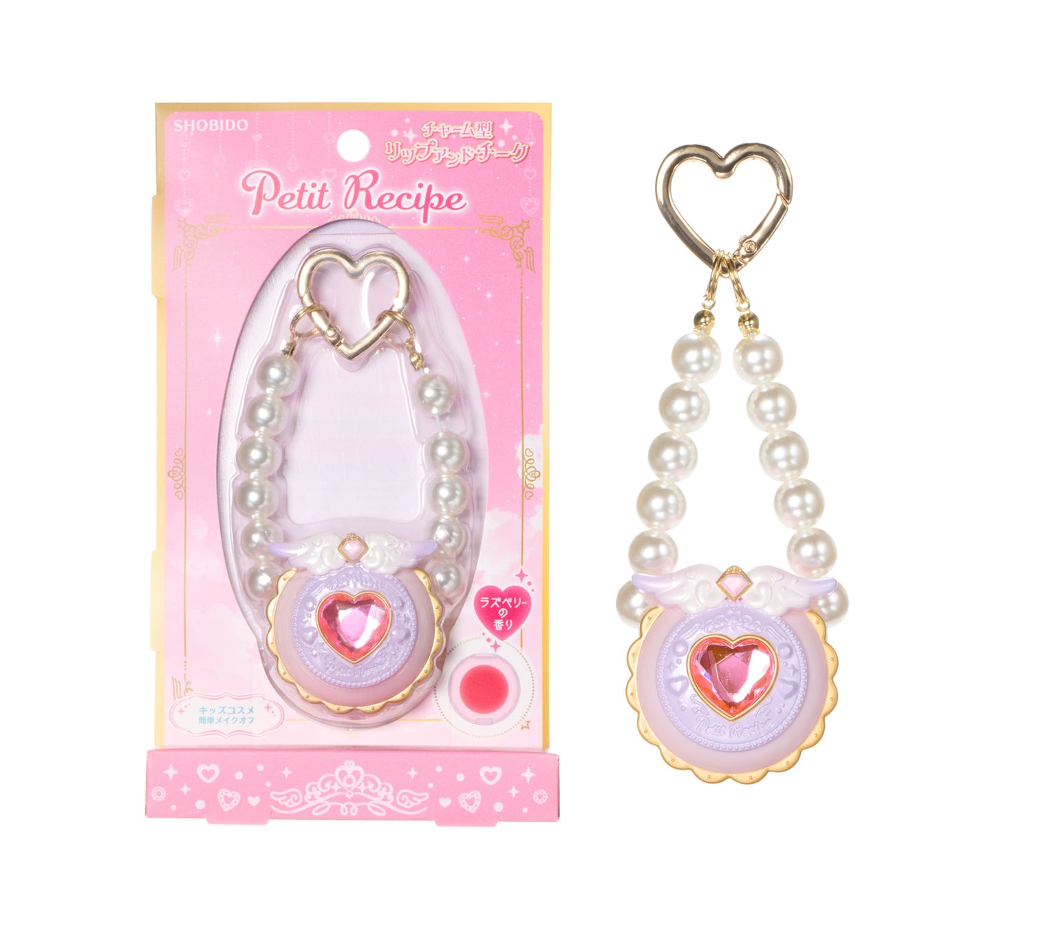 チャーム型リップ&チーク ピンク / Petit Recipe