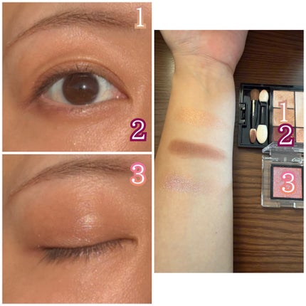 ドラマティックスタイリングアイズ/マキアージュ/アイシャドウパレットを使ったクチコミ(2枚目)