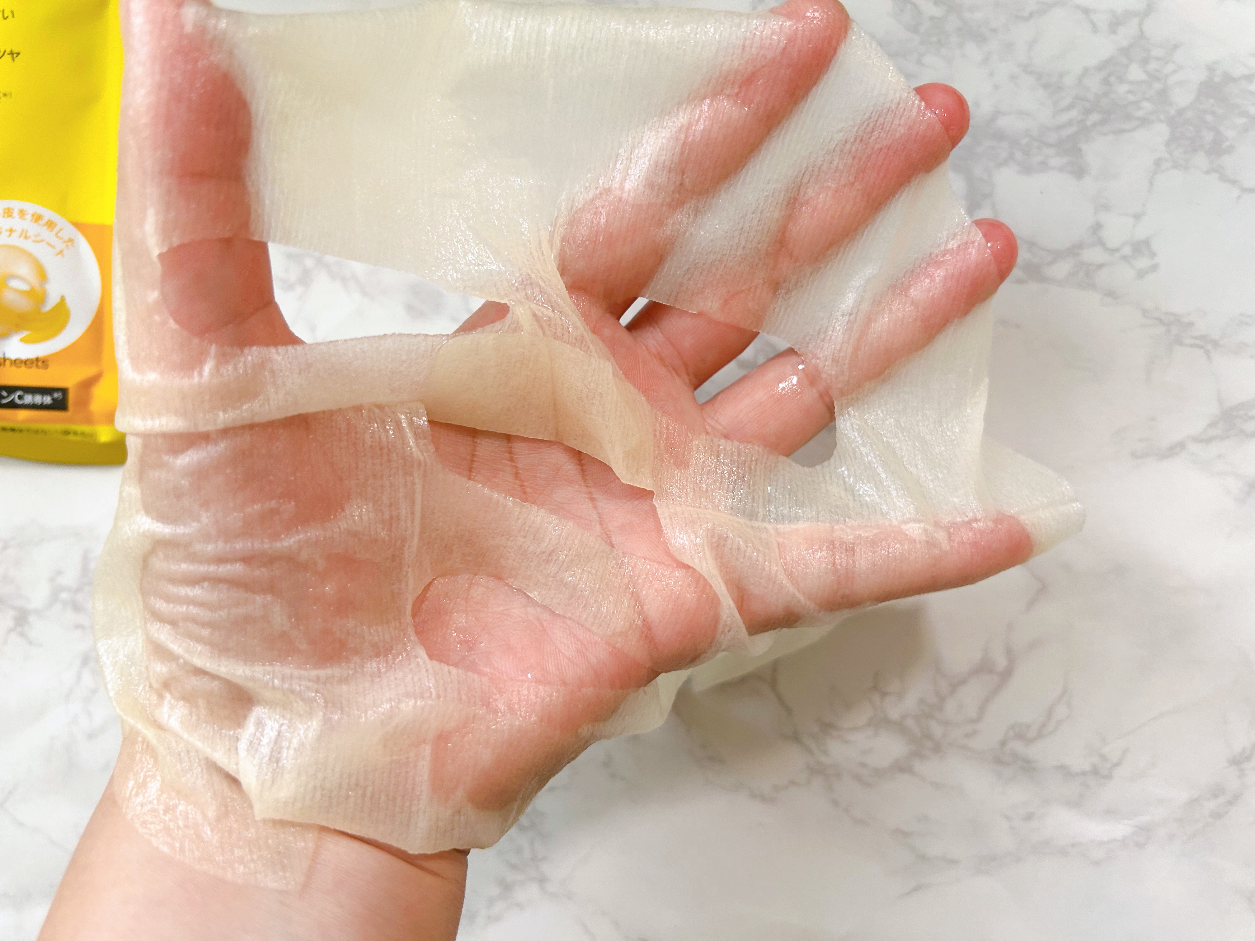 VC+3 Bright Banana Peel Mask/LIALUSTER/シートマスク・パックを使ったクチコミ（2枚目）