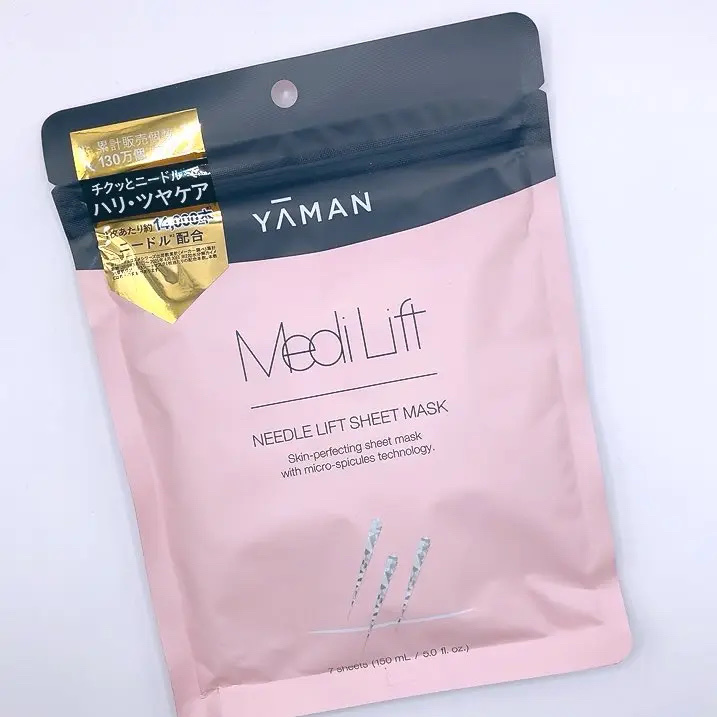 ヤーマン株式会社様のキャンペーンで
いただきました𓈒𓂂𓂃◌𓈒𓐍𓈒

✨メディリフト 
 ニードルリフトシートマスク（1袋7枚入り）

とろっと濃密な美容液をたっぷり含んだ柔らかなシートが、肌にぴたっと密着✨
1回のお手入れで約1