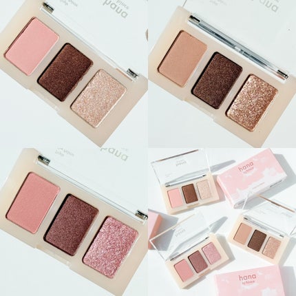 トリプルアイパレット/hana by hince/アイシャドウパレットを使ったクチコミ(3枚目)