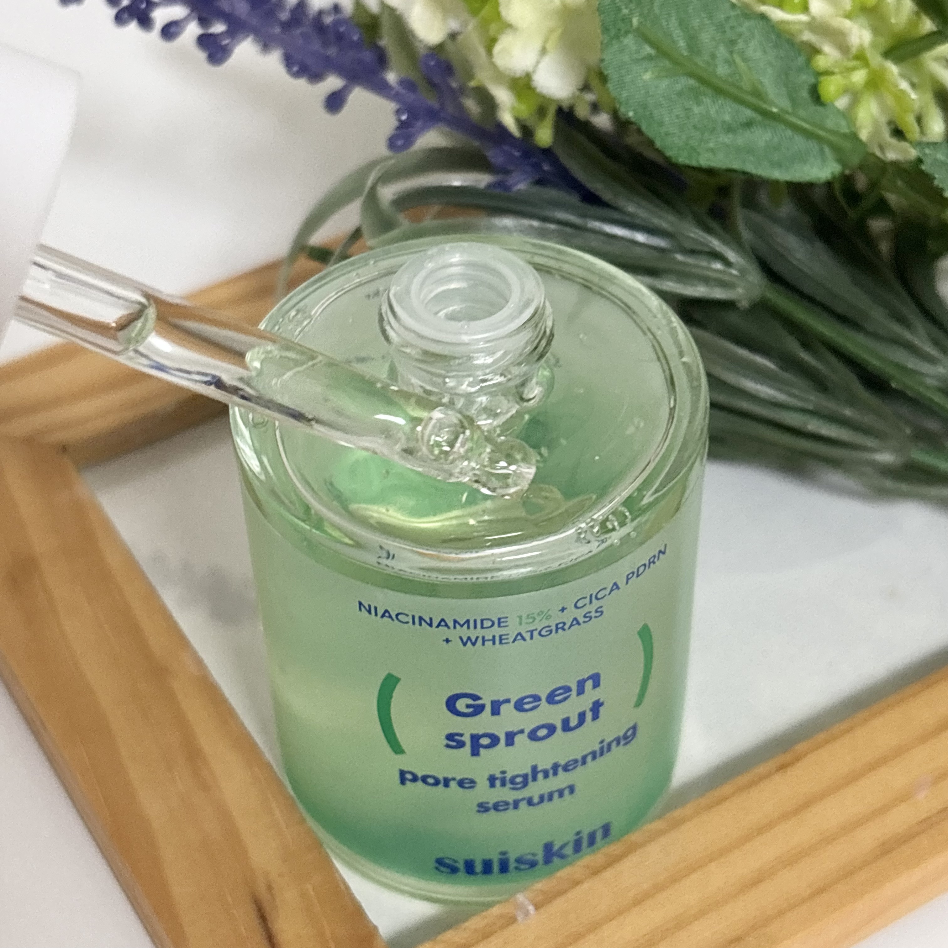 若芽ポアタイトニングセラム/suiskin/美容液を使ったクチコミ（2枚目）