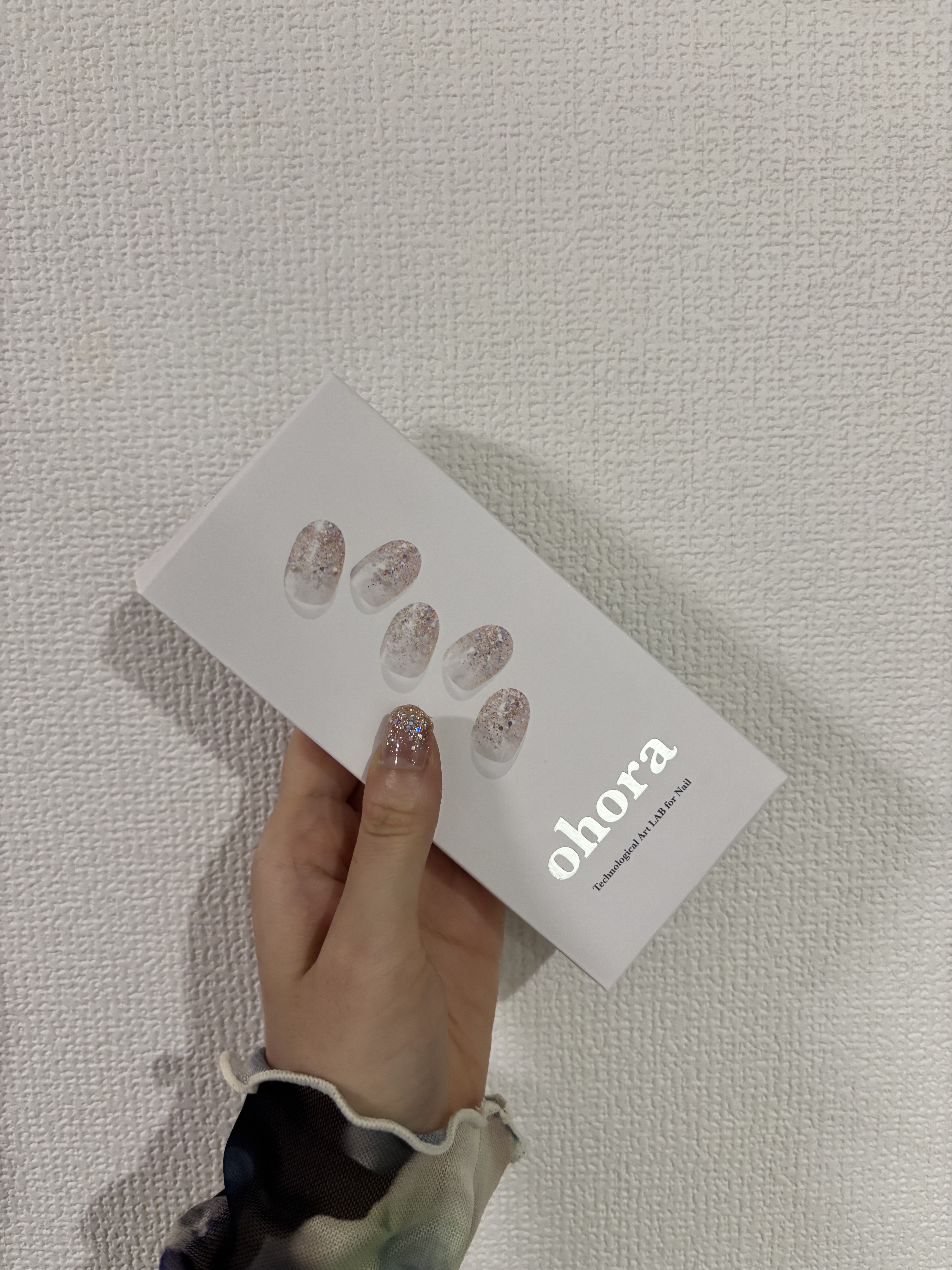 セミキュアジェルネイル（ハンド）/ohora/ネイルシールを使ったクチコミ（2枚目）