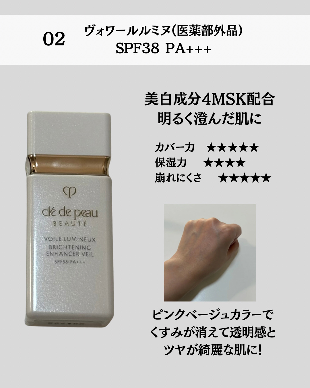 ヴォワールコレクチュールｎ/クレ・ド・ポー ボーテ/化粧下地を使ったクチコミ（3枚目）